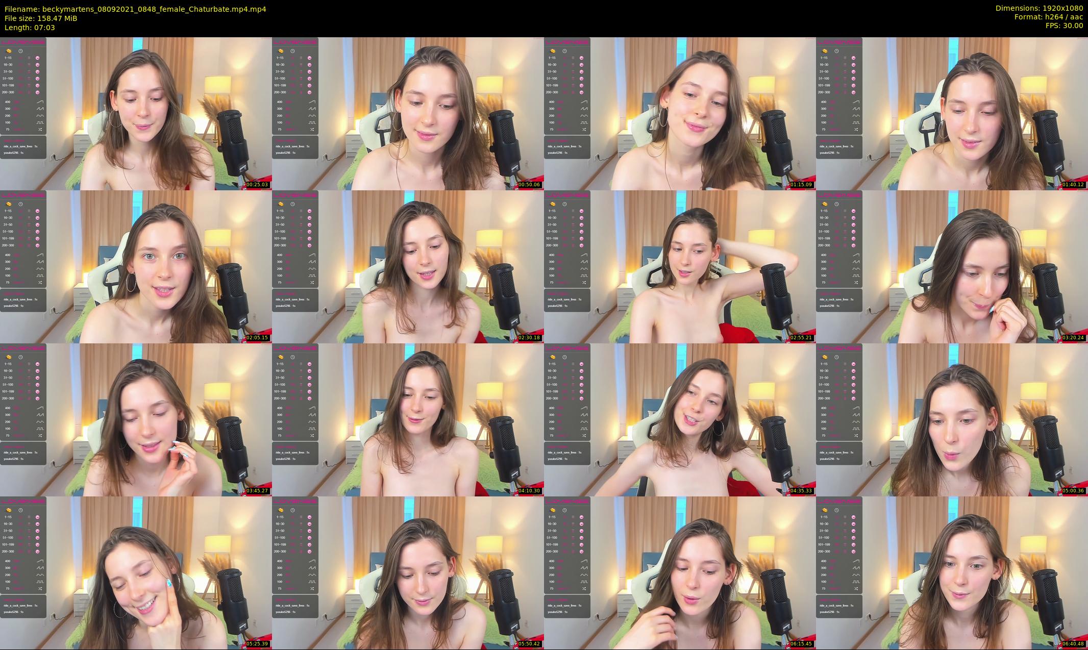 beckymartens — 8 minute Chaturbate female cam show recording, 1080p, Sep 8, 2021