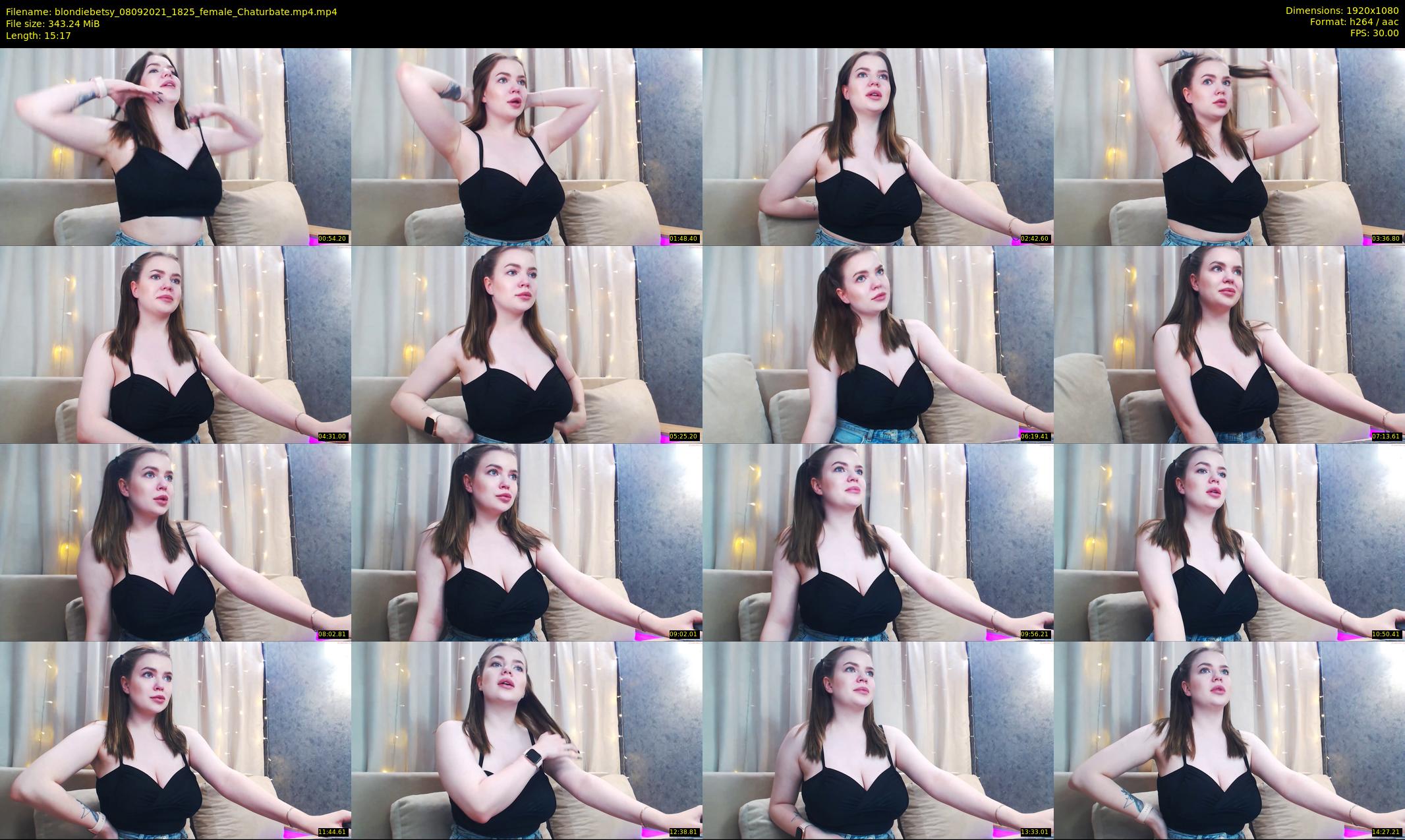 blondiebetsy — 16 minute Chaturbate female cam show recording, 1080p, Sep 8, 2021