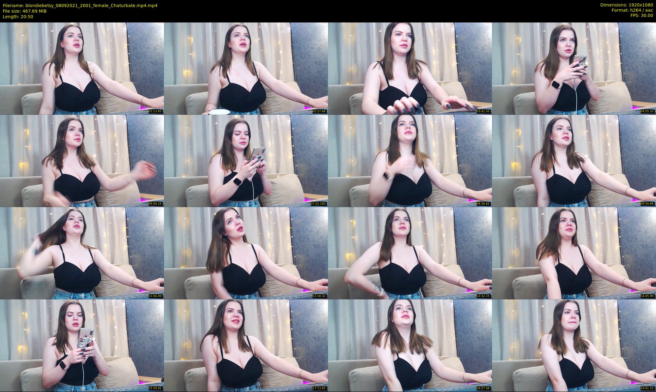 blondiebetsy — 21 minute Chaturbate female cam show recording, 1080p, Sep 8, 2021