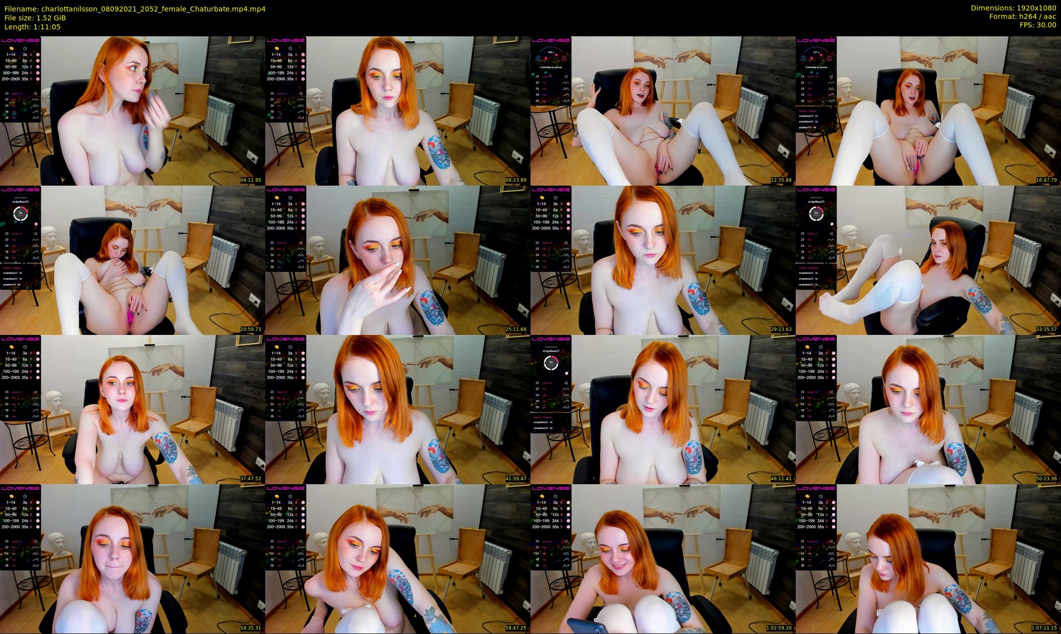 charlottanilsson — 72 minute Chaturbate female cam show recording, 1080p, Sep 8, 2021