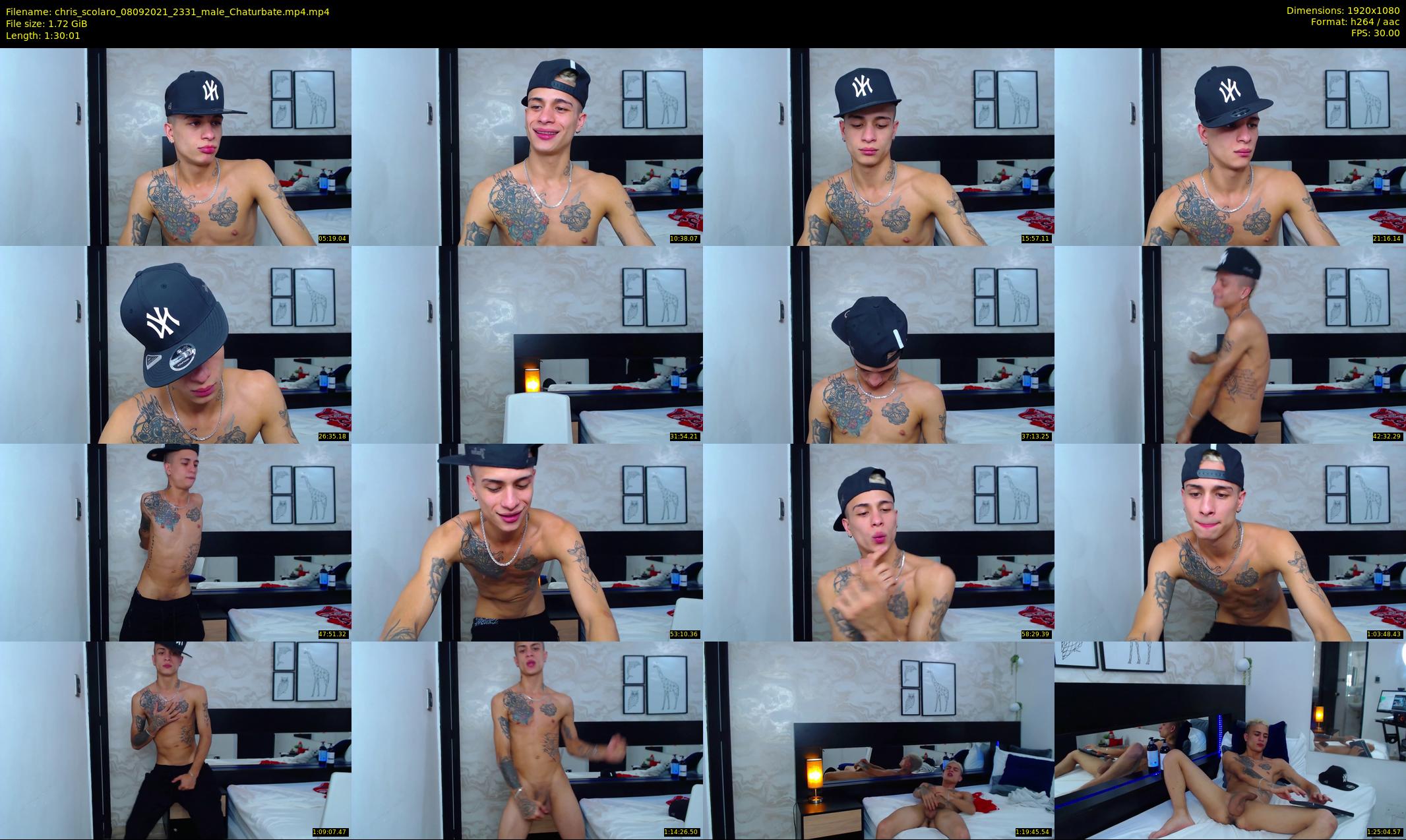 chris_scolaro — 91 minute Chaturbate male cam show recording, 1080p, Sep 8, 2021