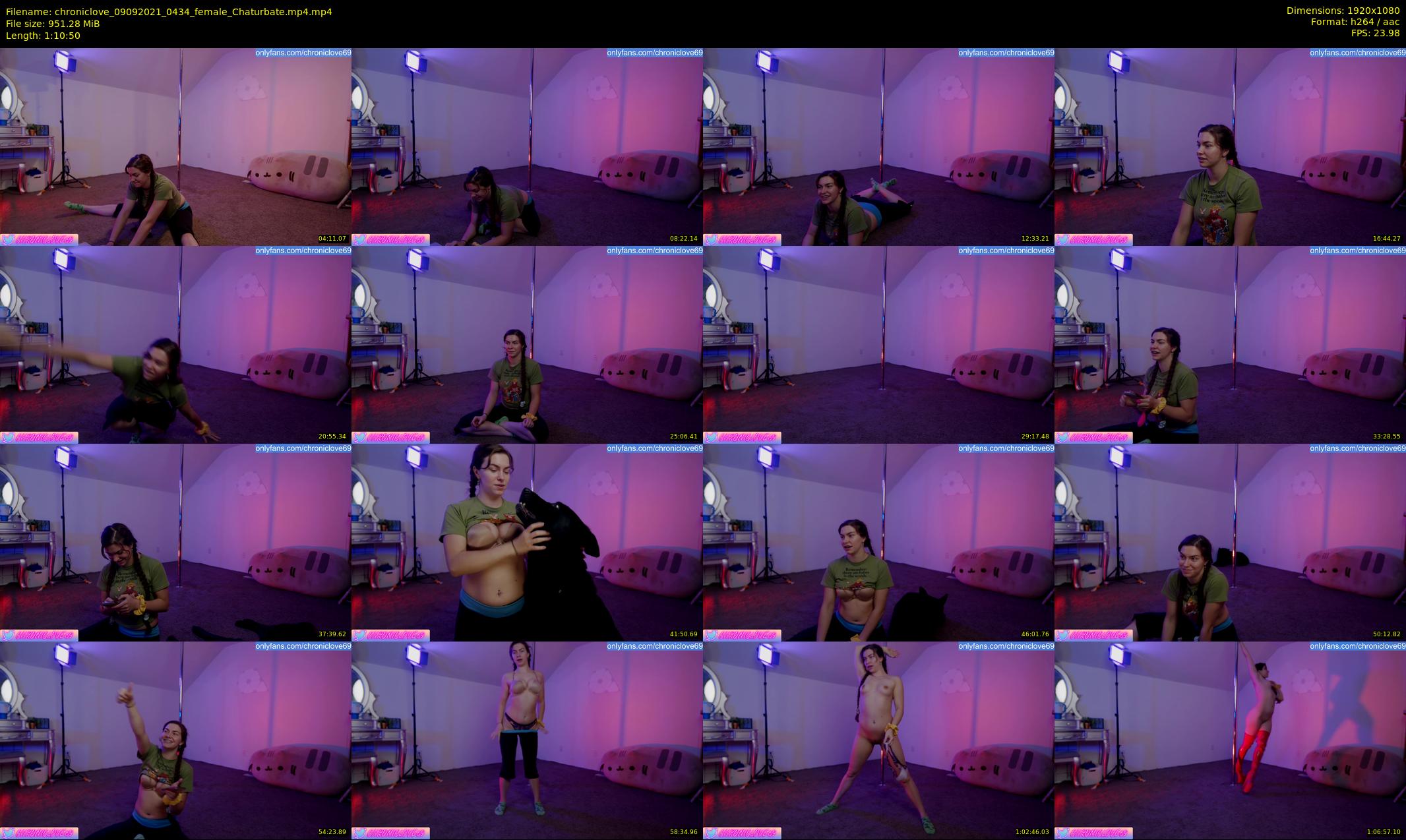 chroniclove — 71 minute Chaturbate female cam show recording, 1080p, Sep 9, 2021