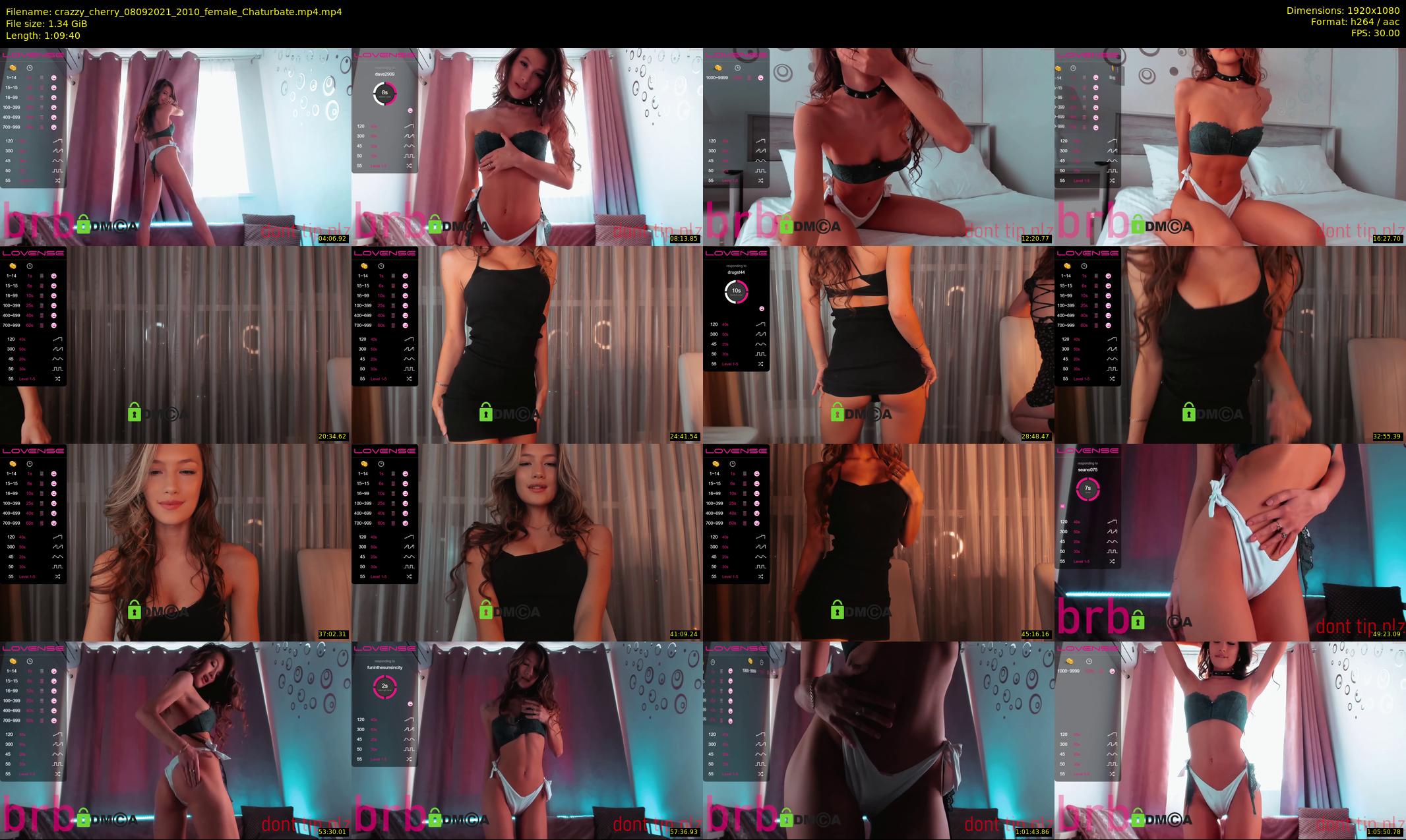 crazzy_cherry — 70 minute Chaturbate female cam show recording, 1080p, Sep 8, 2021