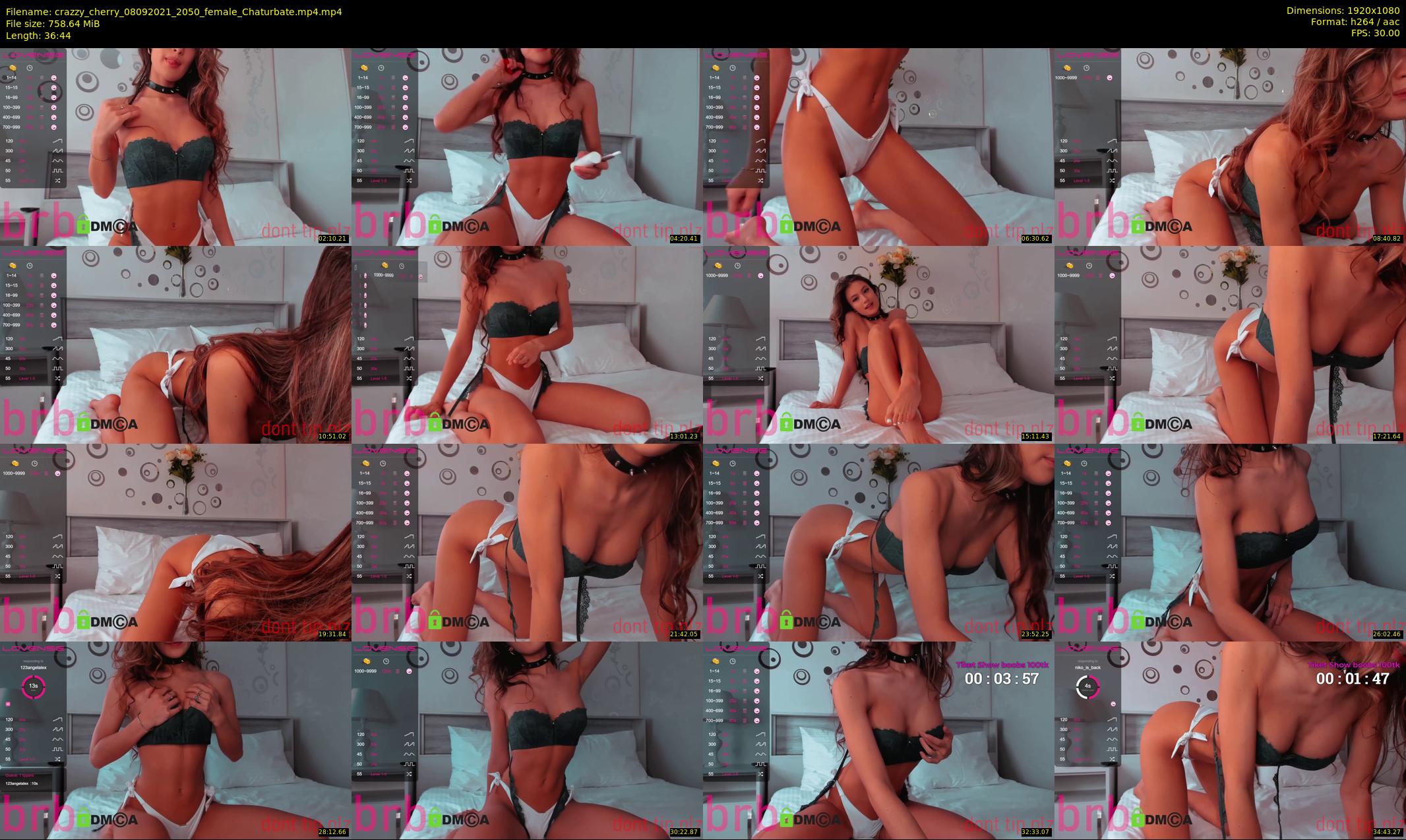 crazzy_cherry — 37 minute Chaturbate female cam show recording, 1080p, Sep 8, 2021