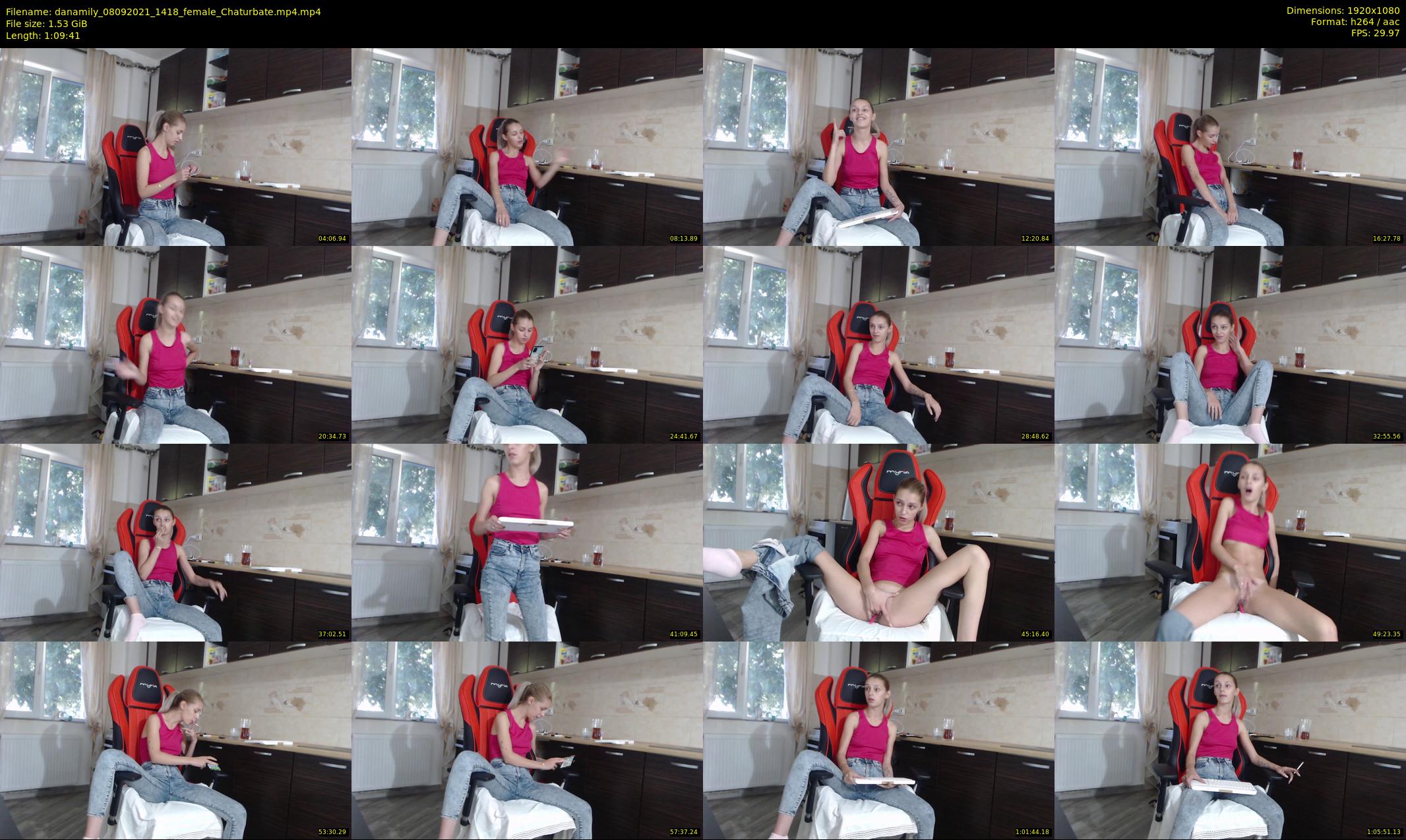danamily — 70 minute Chaturbate female cam show recording, 1080p, Sep 8, 2021