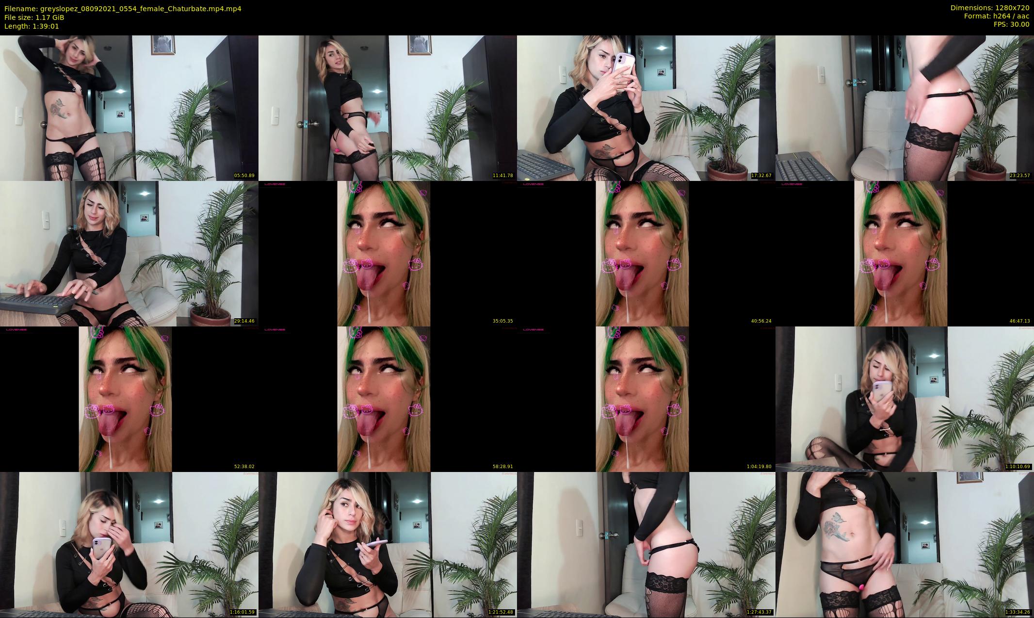 greyslopez — 100 minute Chaturbate female cam show recording, 720p, Sep 8, 2021