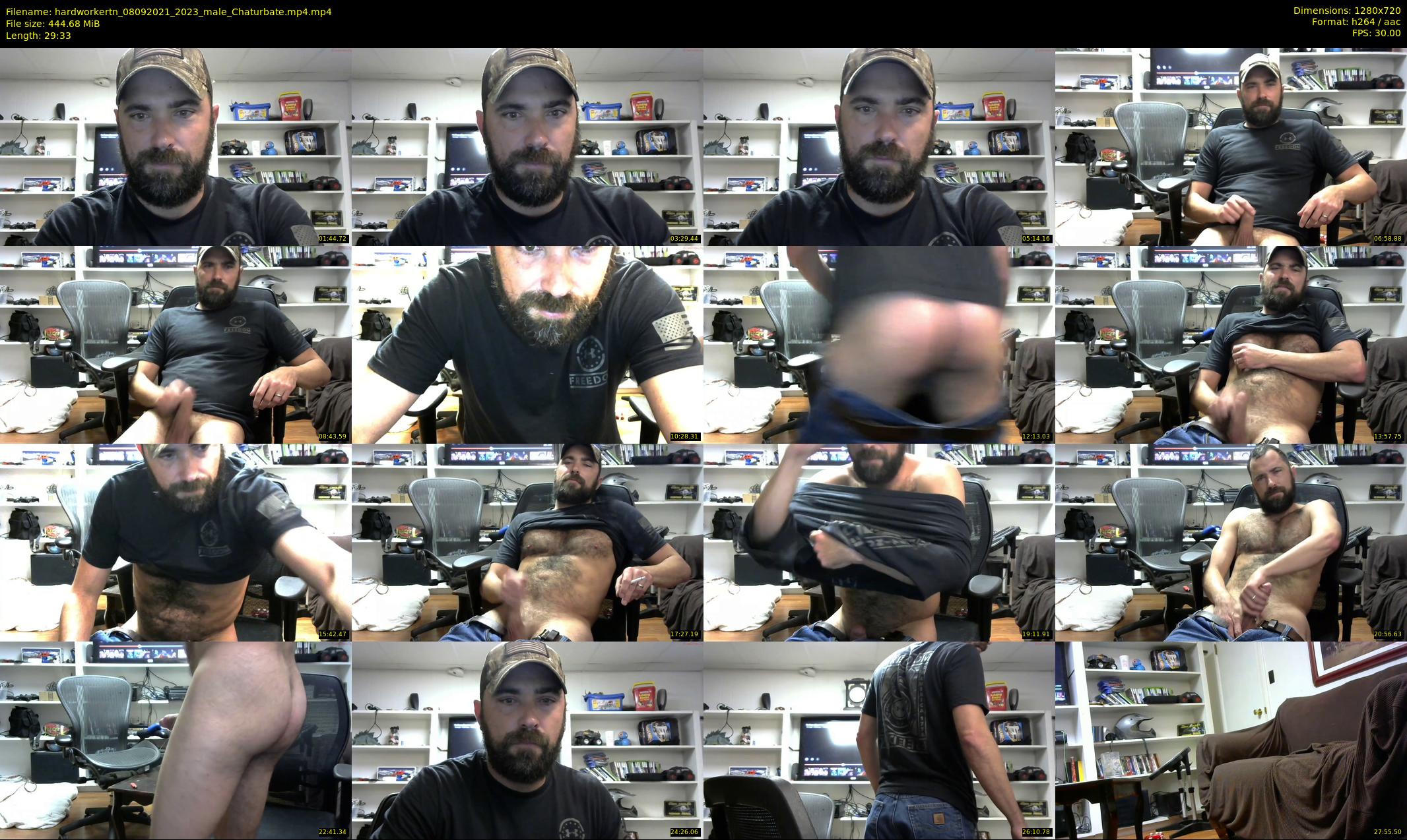 hardworkertn — 30 minute Chaturbate male cam show recording, 720p, Sep 8, 2021