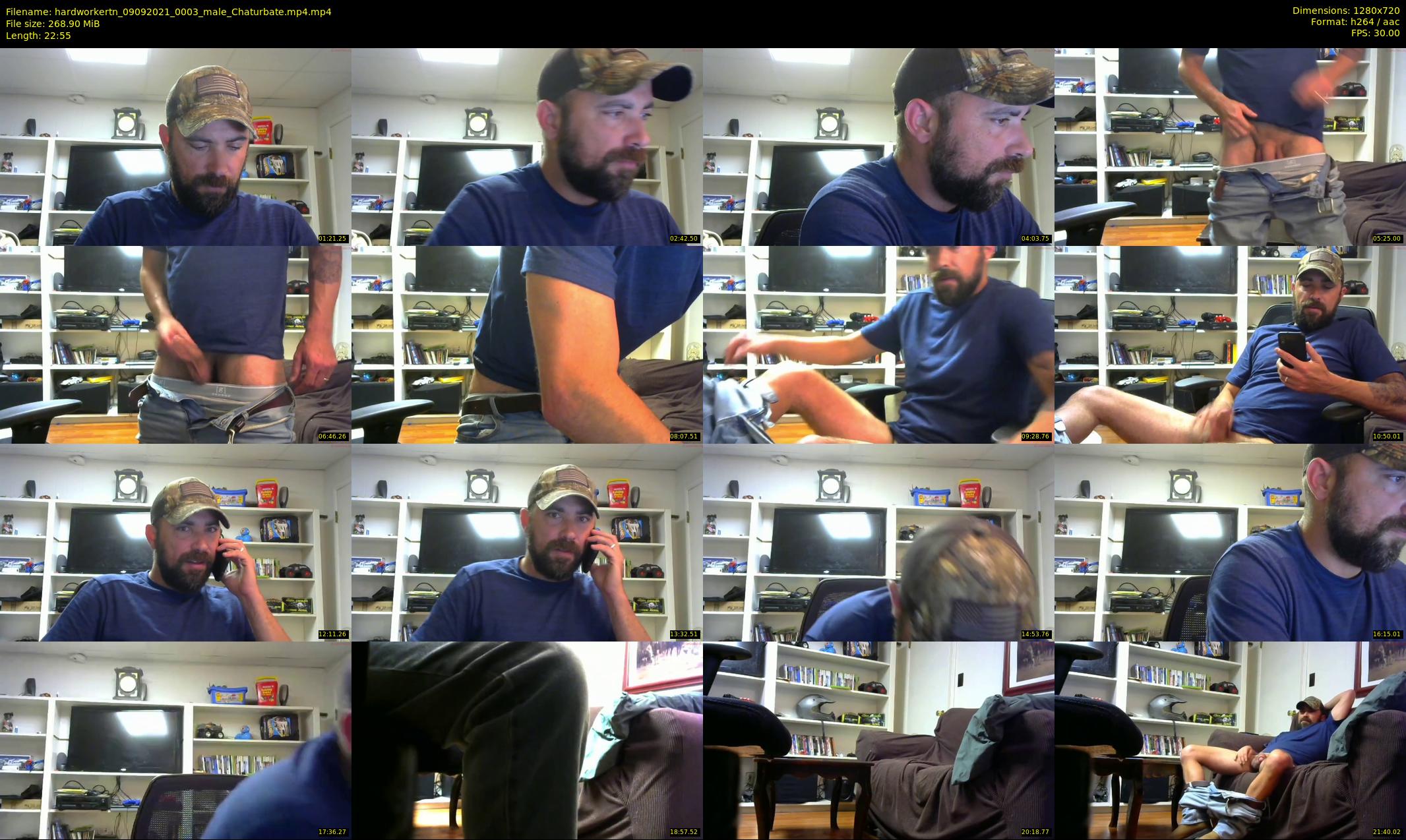 hardworkertn — 23 minute Chaturbate male cam show recording, 720p, Sep 9, 2021
