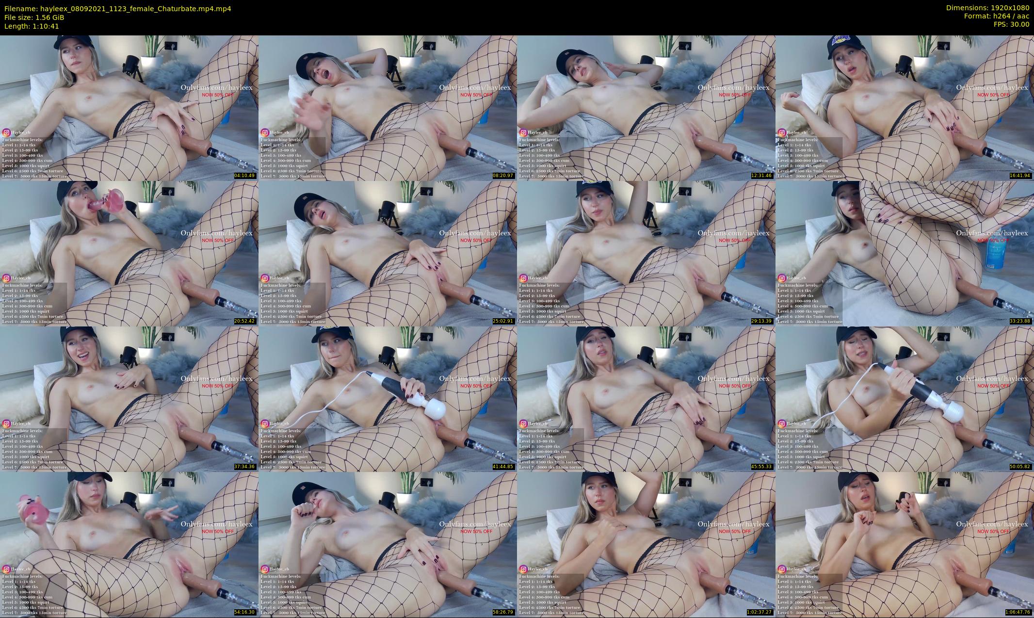hayleex — 71 minute Chaturbate female cam show recording, 1080p, Sep 8, 2021
