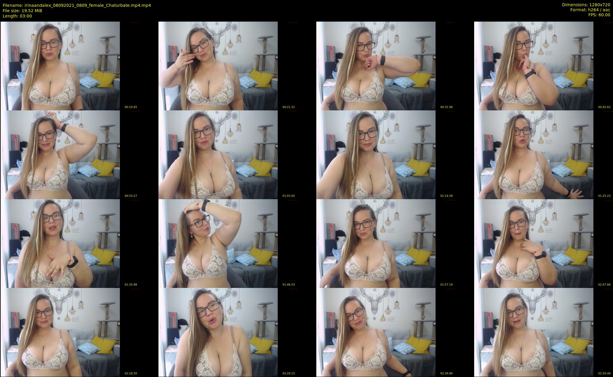 irinaandalex — 3 minute Chaturbate couple cam show recording, 720p, Sep 8, 2021