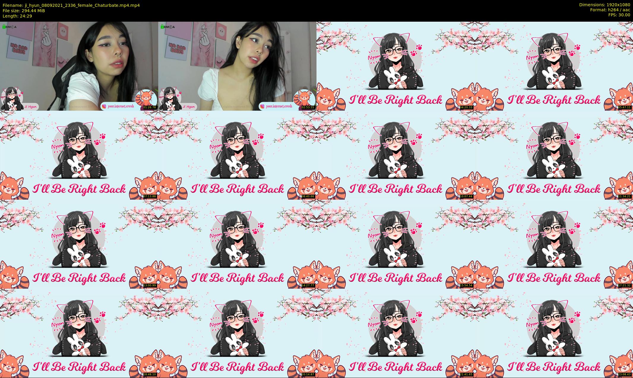 ji_hyun — 25 minute Chaturbate female cam show recording, 1080p, Sep 8, 2021
