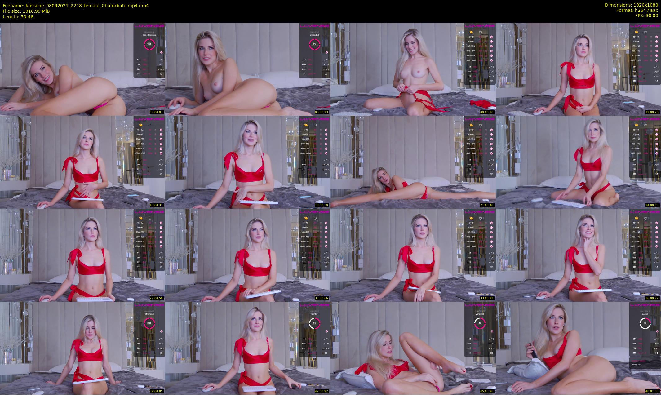 krissone — 51 minute Chaturbate female cam show recording, 1080p, Sep 8, 2021