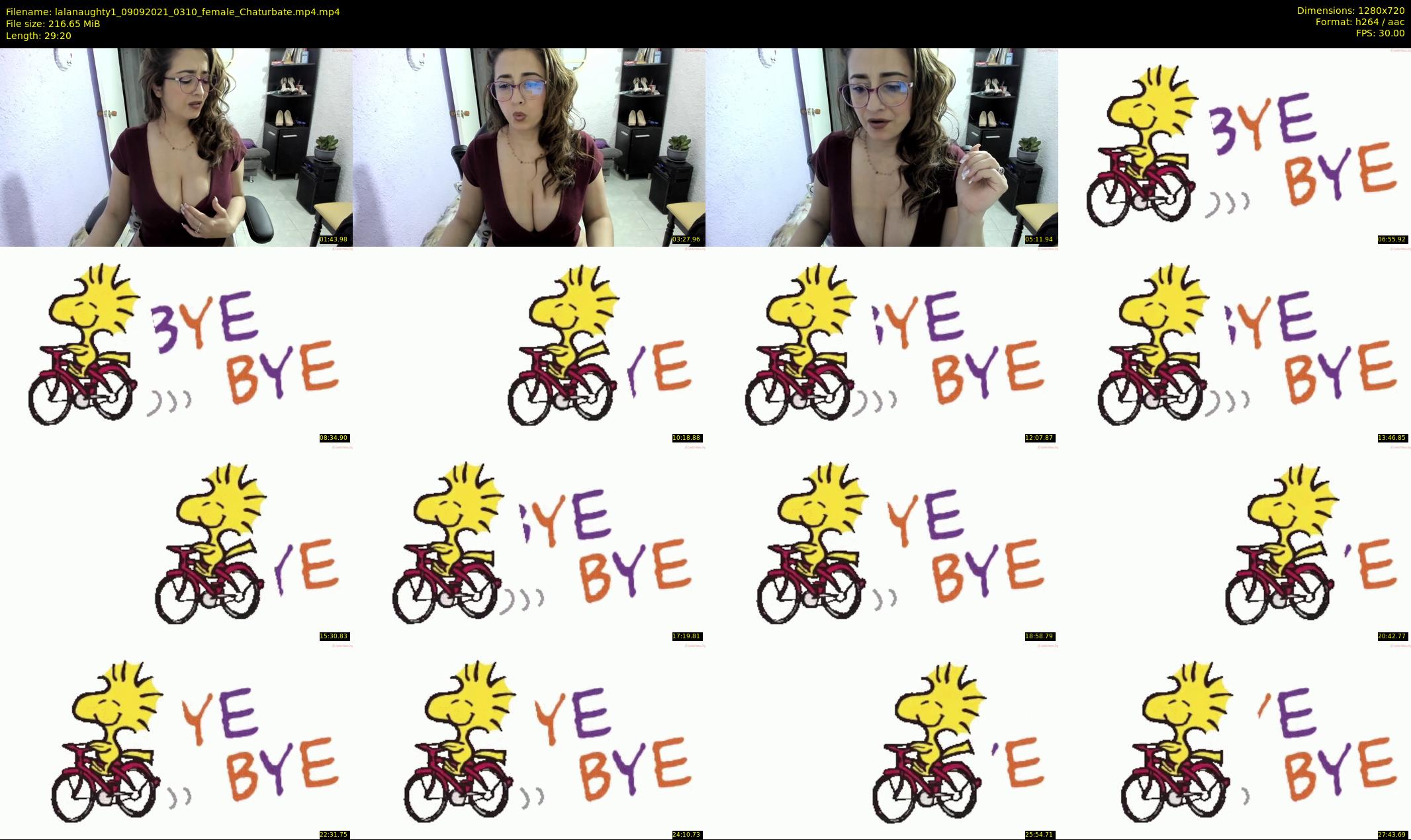 lalanaughty1 — 30 minute Chaturbate female cam show recording, 720p, Sep 9, 2021