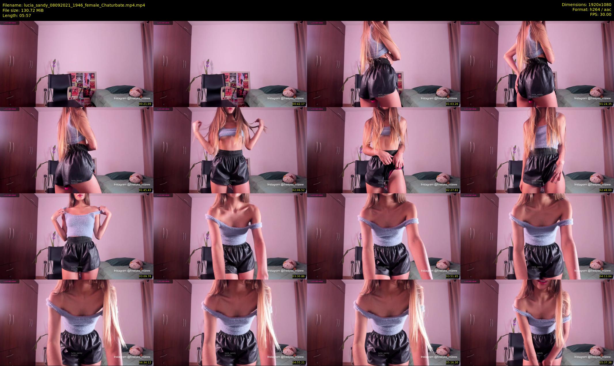 lucia_sandy — 6 minute Chaturbate female cam show recording, 1080p, Sep 8, 2021