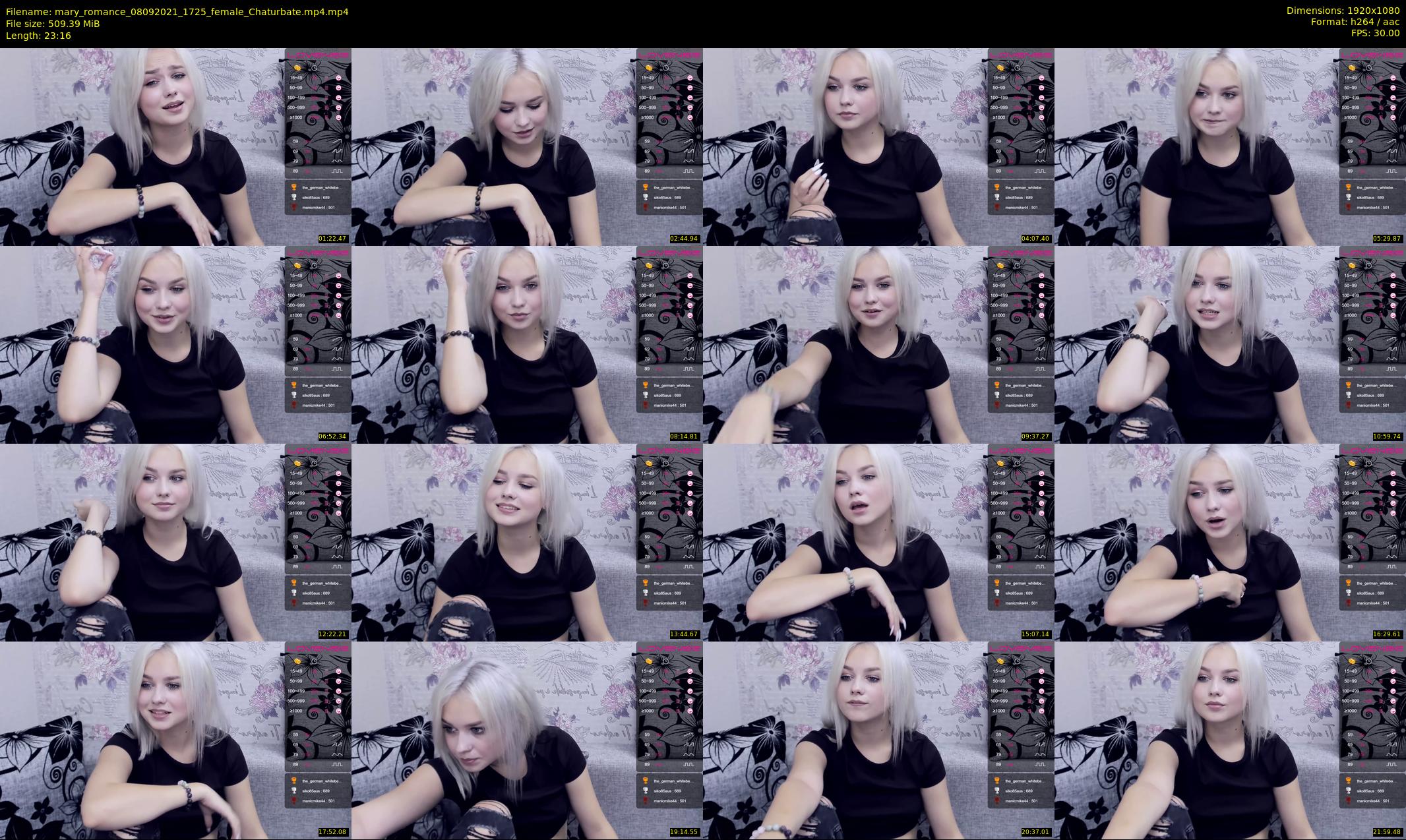 mary_romance — 24 minute Chaturbate female cam show recording, 1080p, Sep 8, 2021