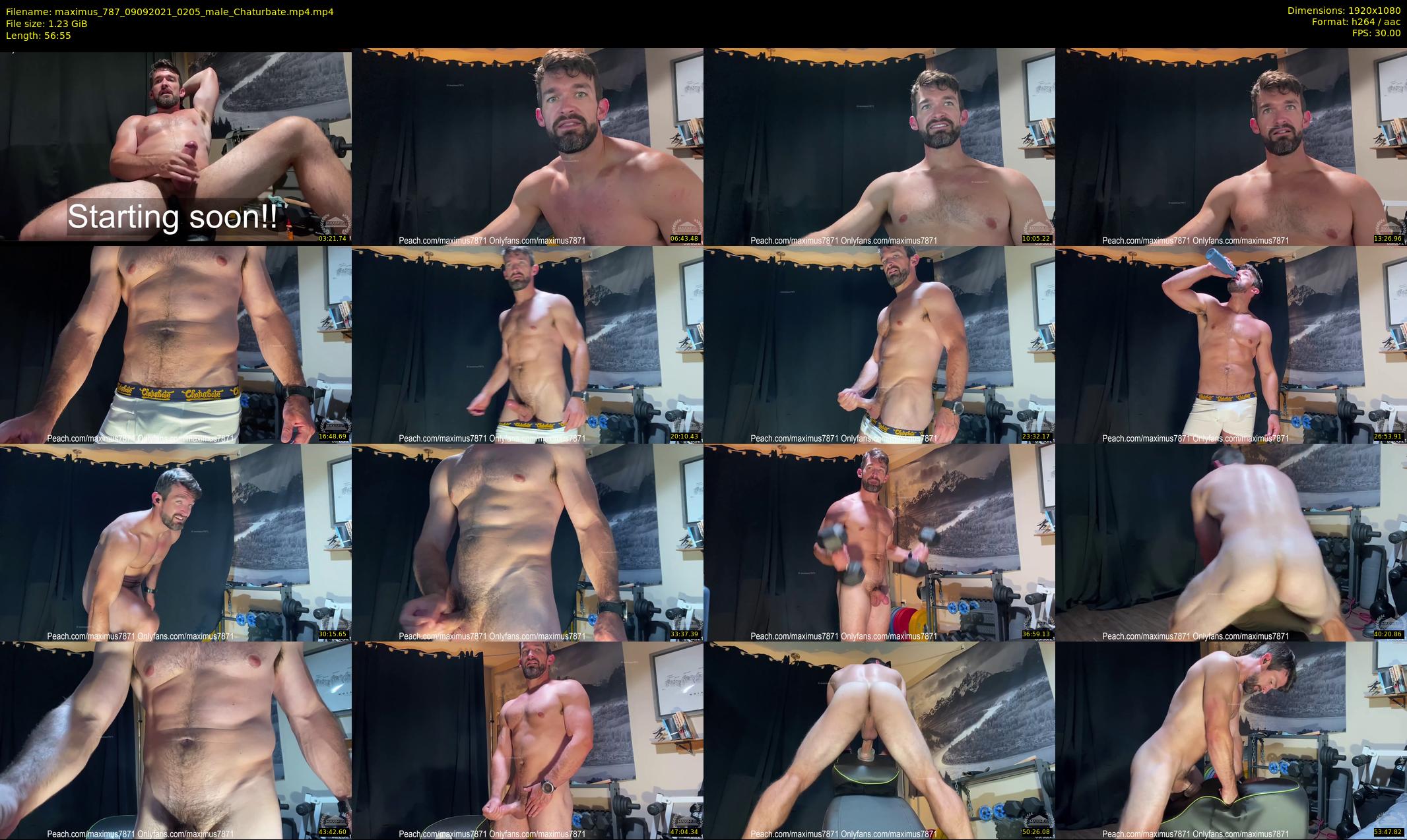 maximus_787 — 57 minute Chaturbate male cam show recording, 1080p, Sep 9, 2021