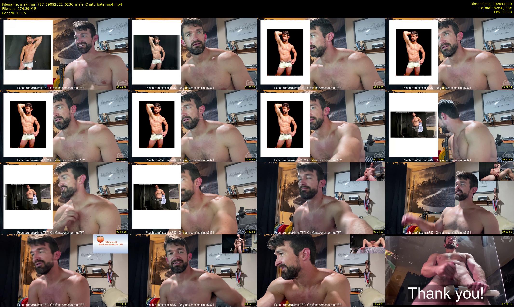 maximus_787 — 14 minute Chaturbate male cam show recording, 1080p, Sep 9, 2021