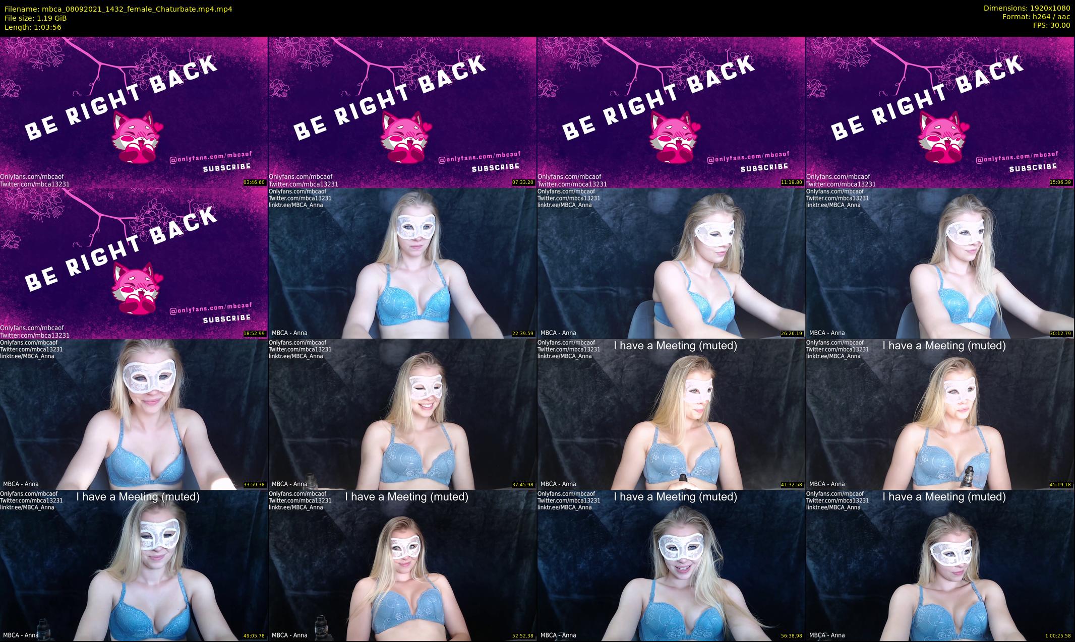 mbca — 64 minute Chaturbate couple cam show recording, 1080p, Sep 8, 2021