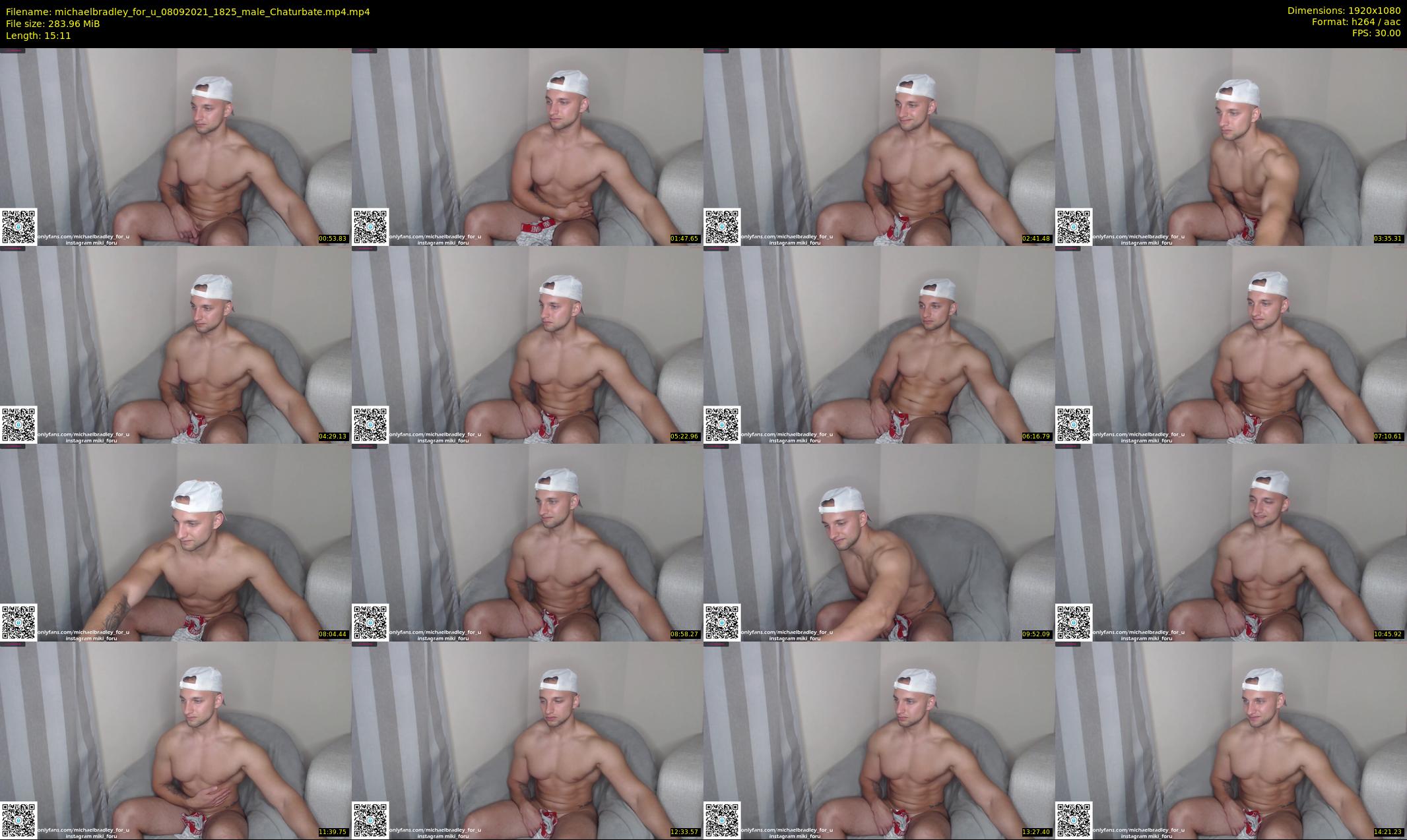 michaelbradley_for_u — 16 minute Chaturbate male cam show recording, 1080p, Sep 8, 2021