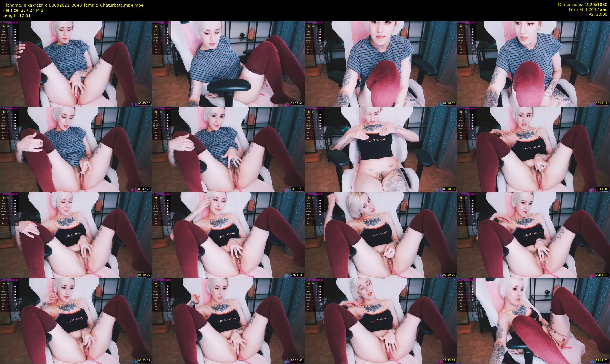 nikaxreznik — 13 minute Chaturbate female cam show recording, 1080p, Sep 8, 2021