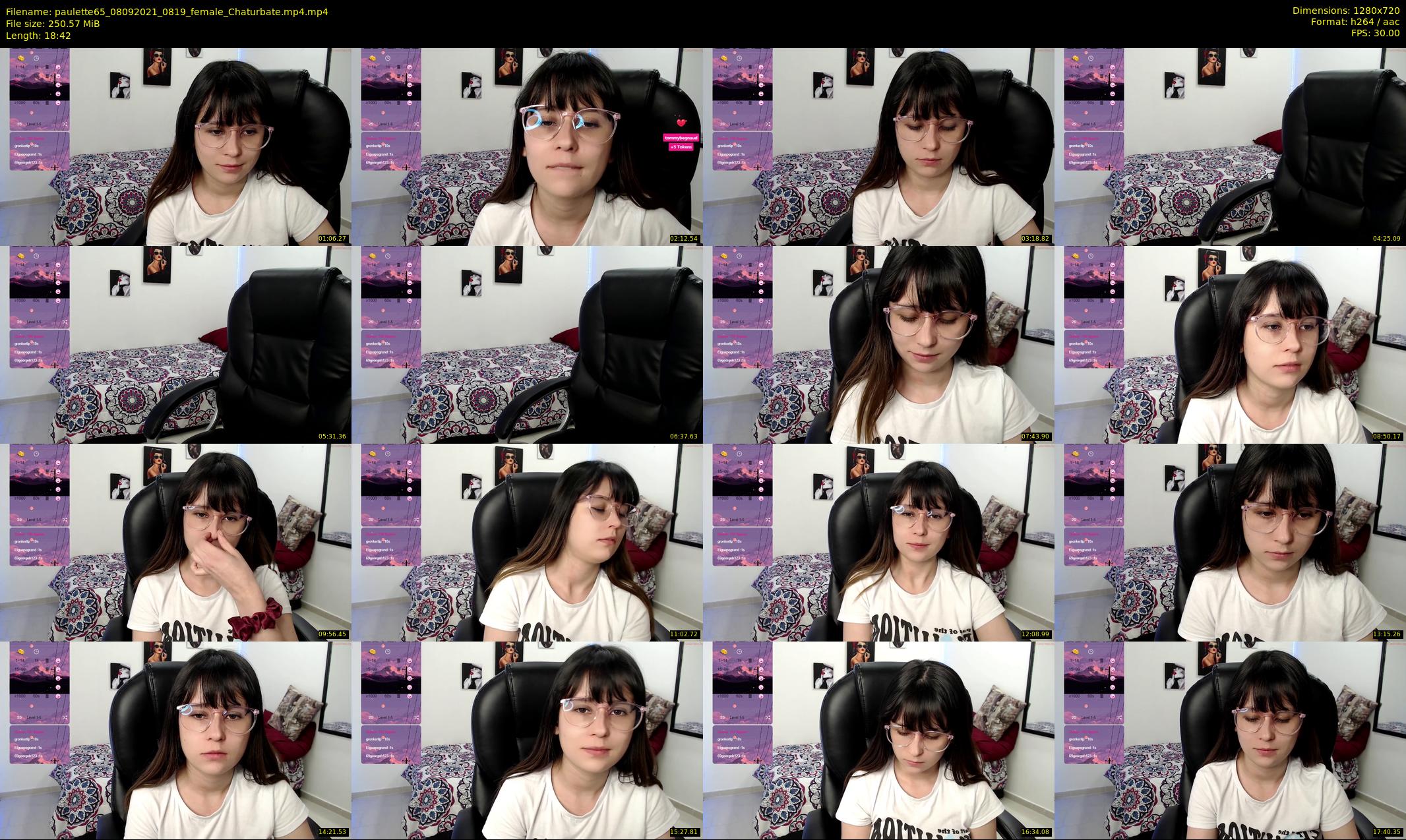 paulette65 — 19 minute Chaturbate female cam show recording, 720p, Sep 8, 2021