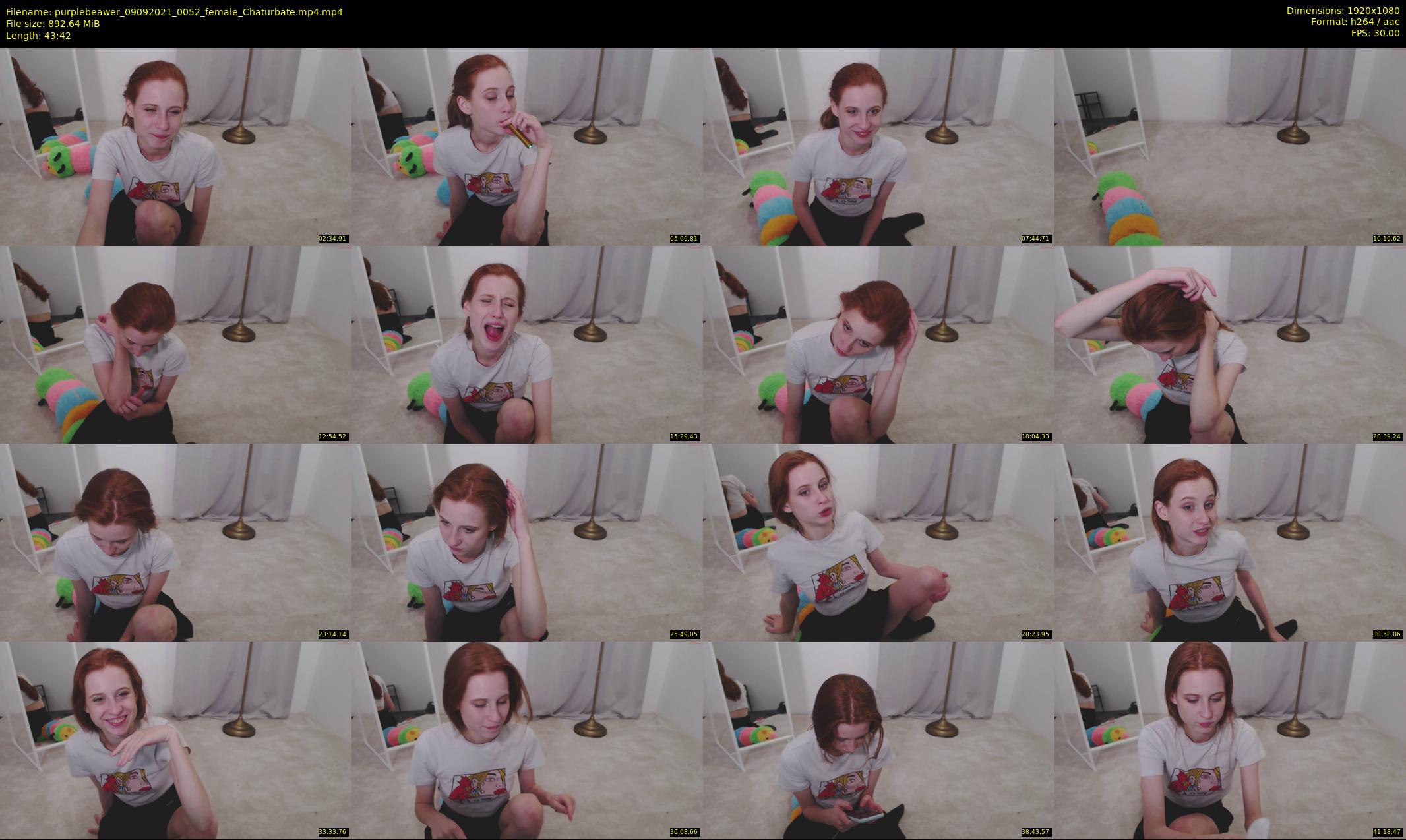 purplebeawer — 44 minute Chaturbate female cam show recording, 1080p, Sep 9, 2021