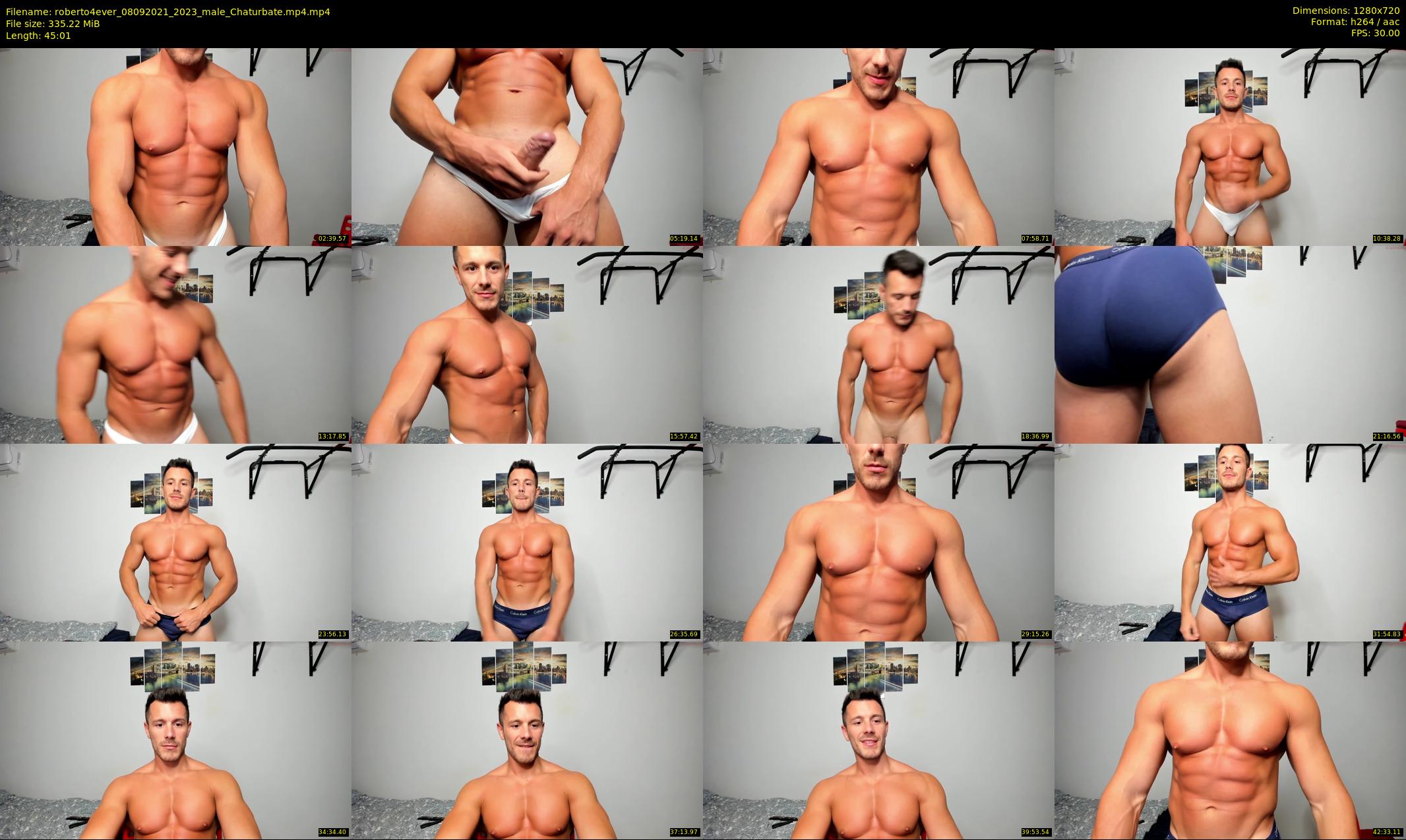 roberto4ever — 46 minute Chaturbate male cam show recording, 720p, Sep 8, 2021