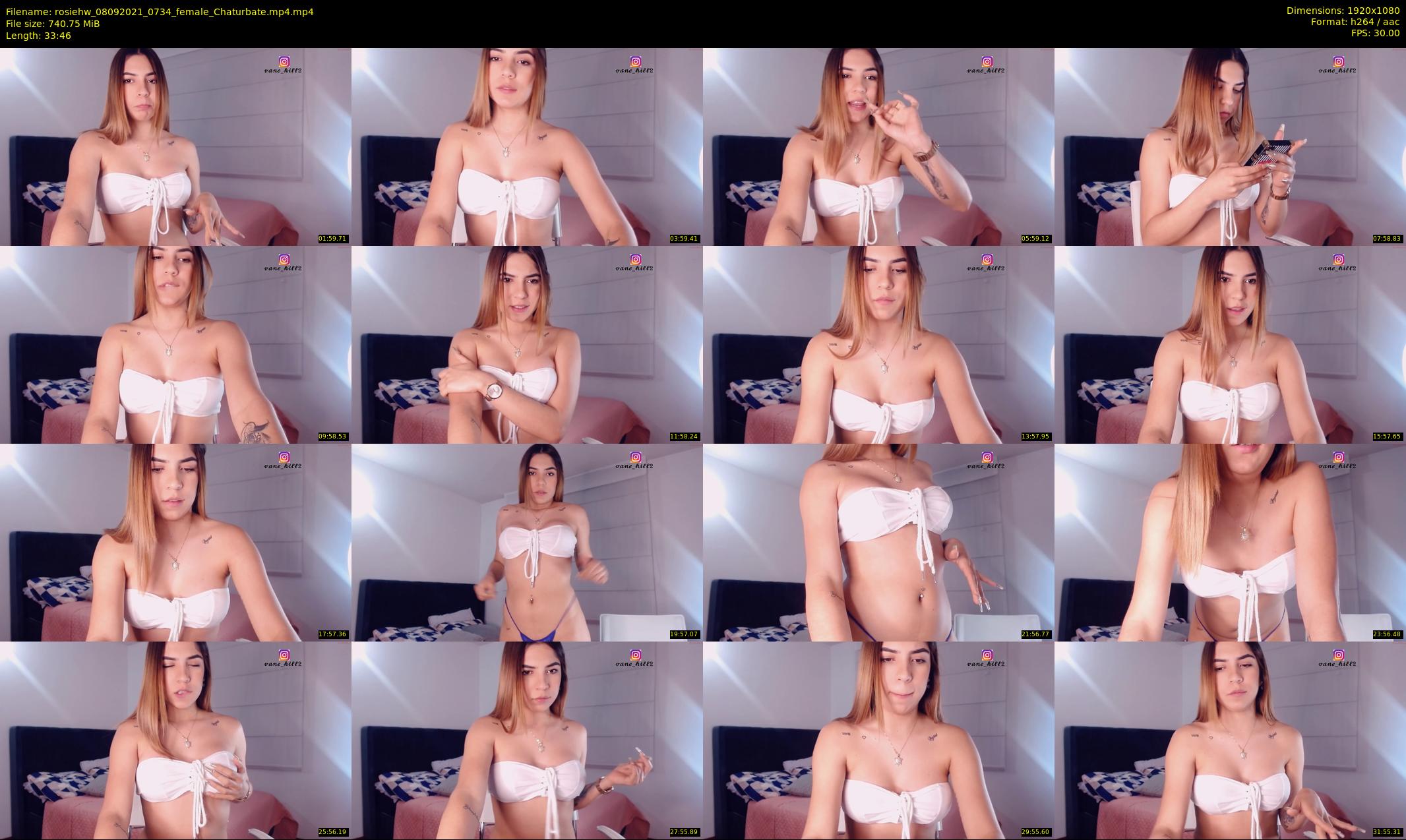 rosiehw — 34 minute Chaturbate couple cam show recording, 1080p, Sep 8, 2021