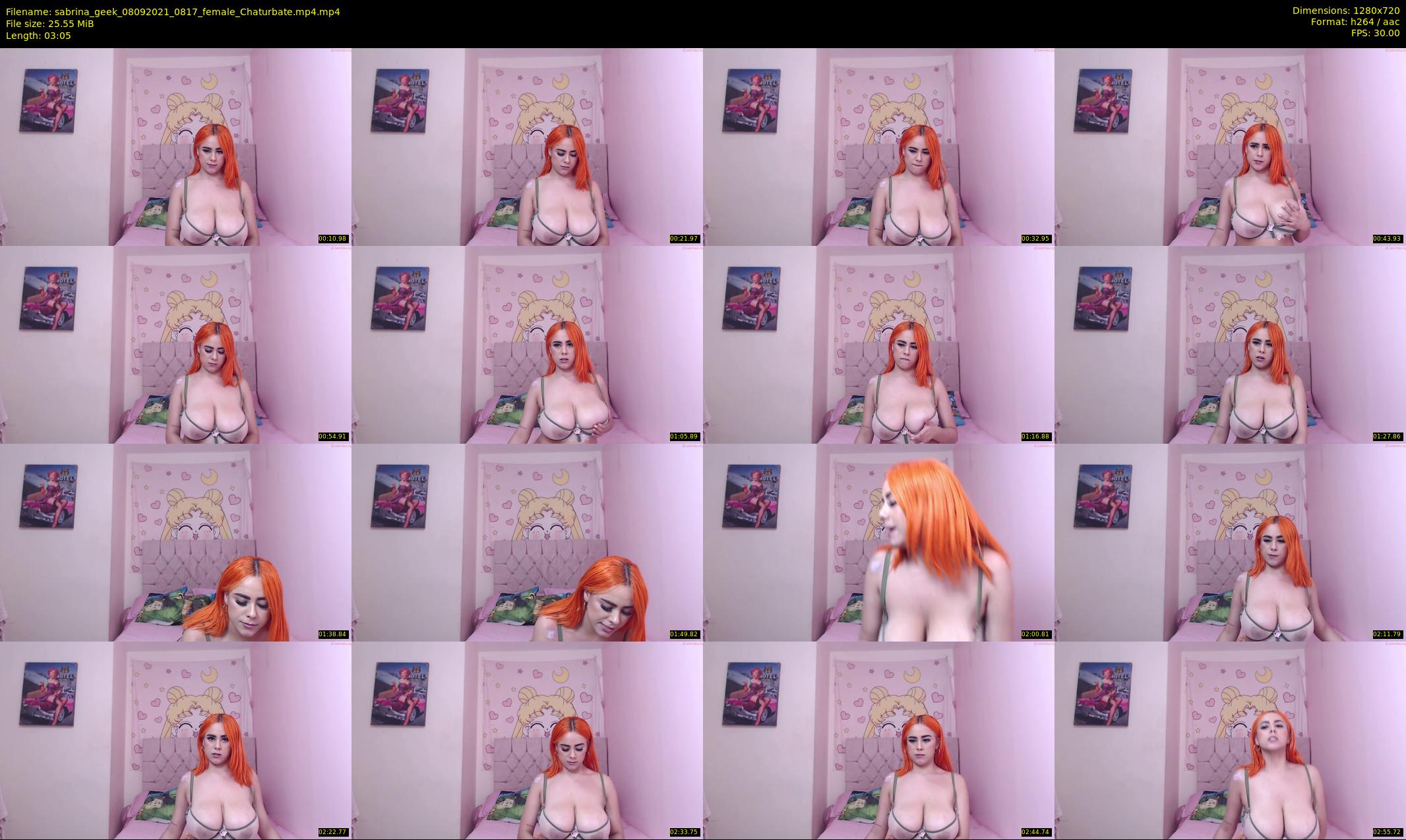sabrina_geek — 4 minute Chaturbate female cam show recording, 720p, Sep 8, 2021