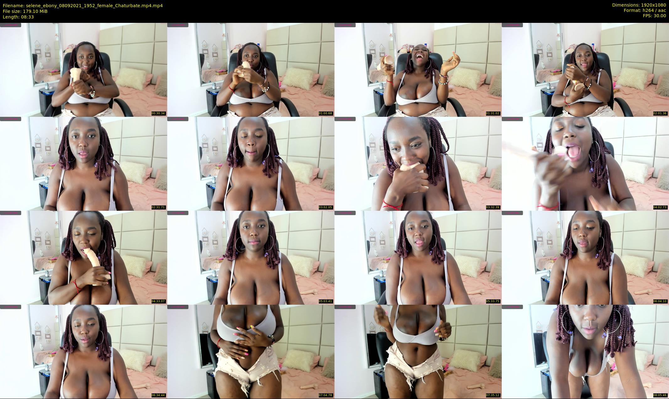 selene_ebony — 9 minute Chaturbate female cam show recording, 1080p, Sep 8, 2021