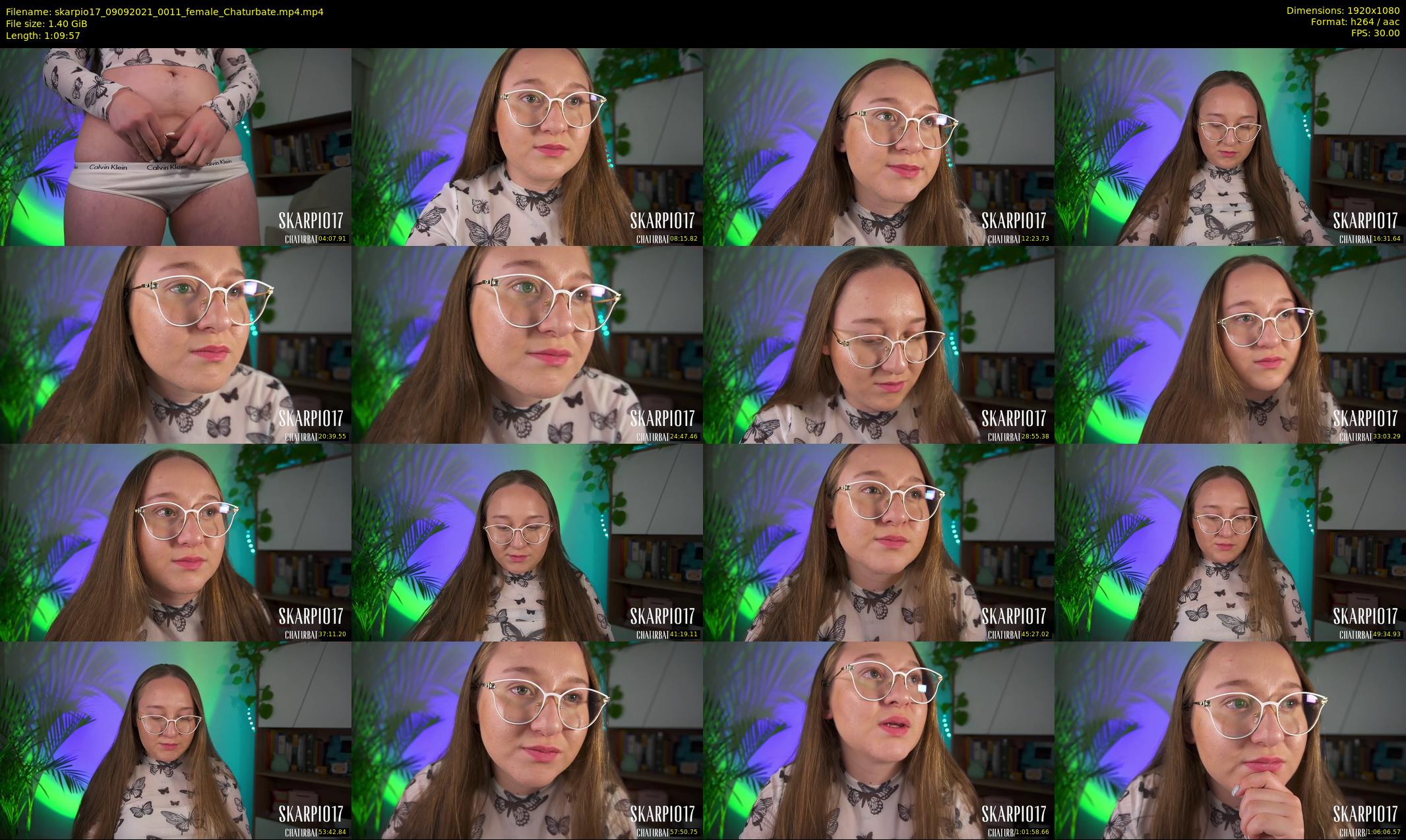skarpio17 — 70 minute Chaturbate female cam show recording, 1080p, Sep 9, 2021