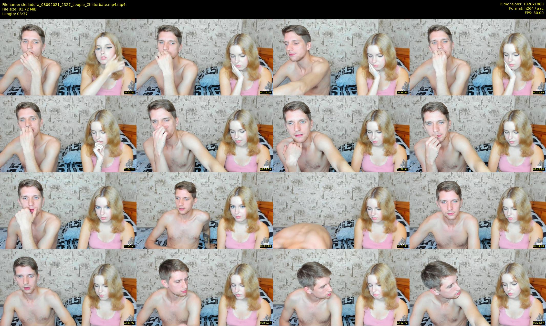 sledadora — 4 minute Chaturbate couple cam show recording, 1080p, Sep 8, 2021