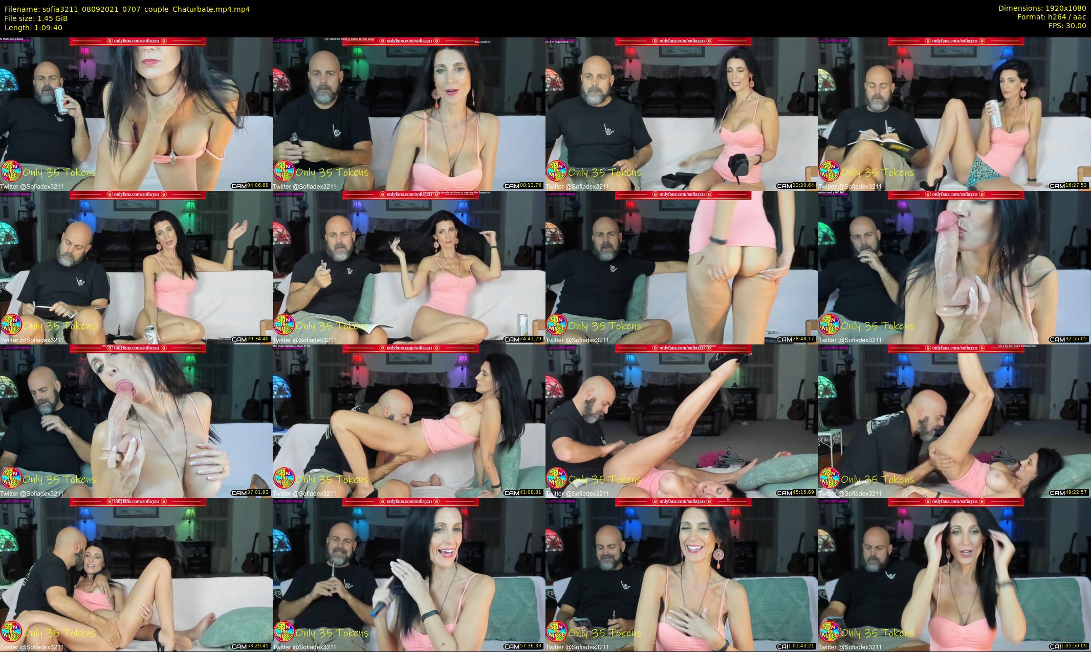 sofia3211 — 70 minute Chaturbate couple cam show recording, 1080p, Sep 8, 2021