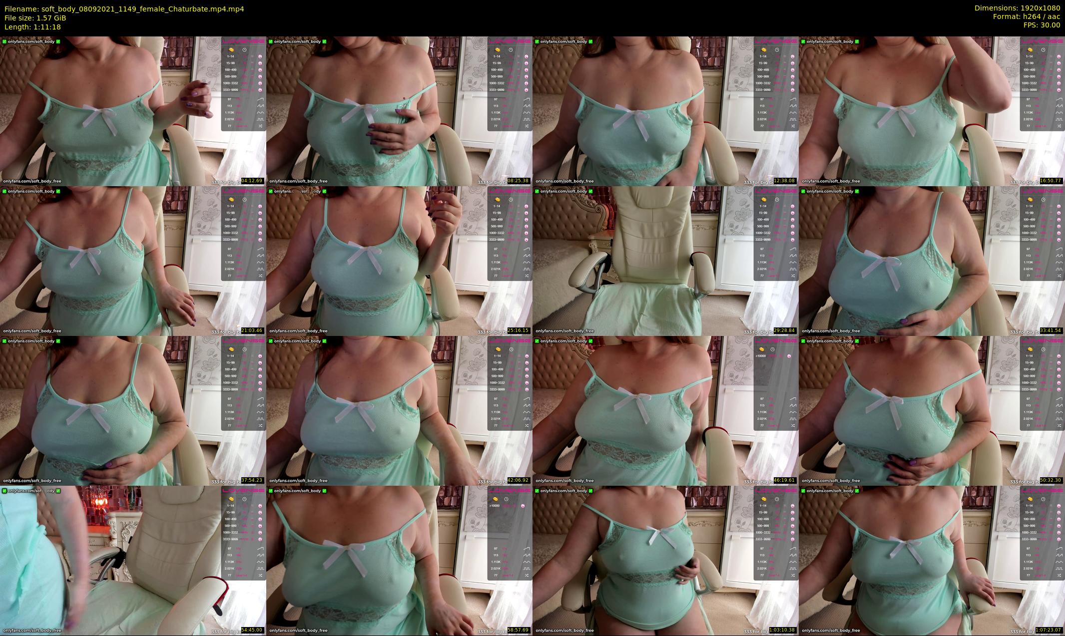 soft_body — 72 minute Chaturbate female cam show recording, 1080p, Sep 8, 2021