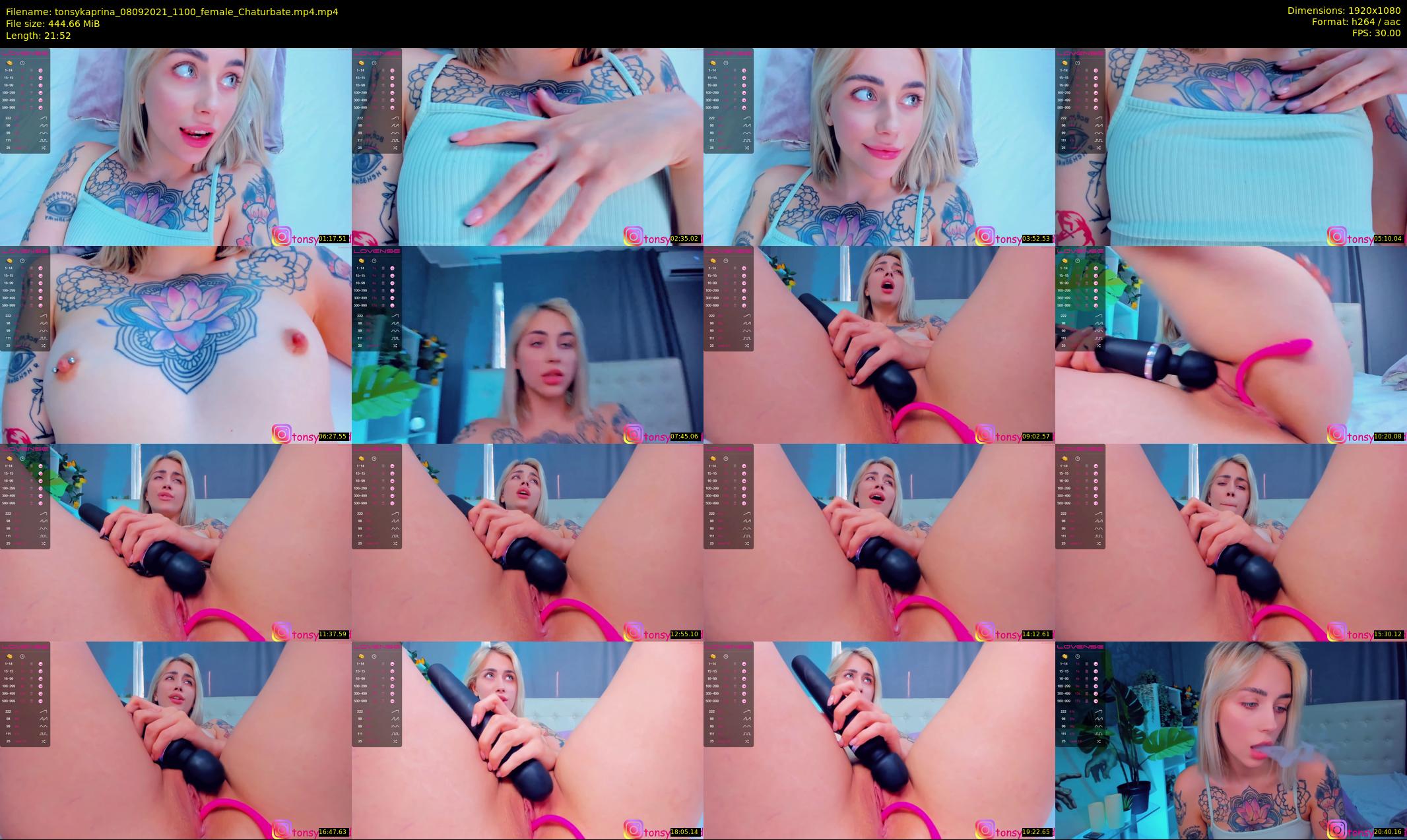 tonsykaprina — 22 minute Chaturbate couple cam show recording, 1080p, Sep 8, 2021
