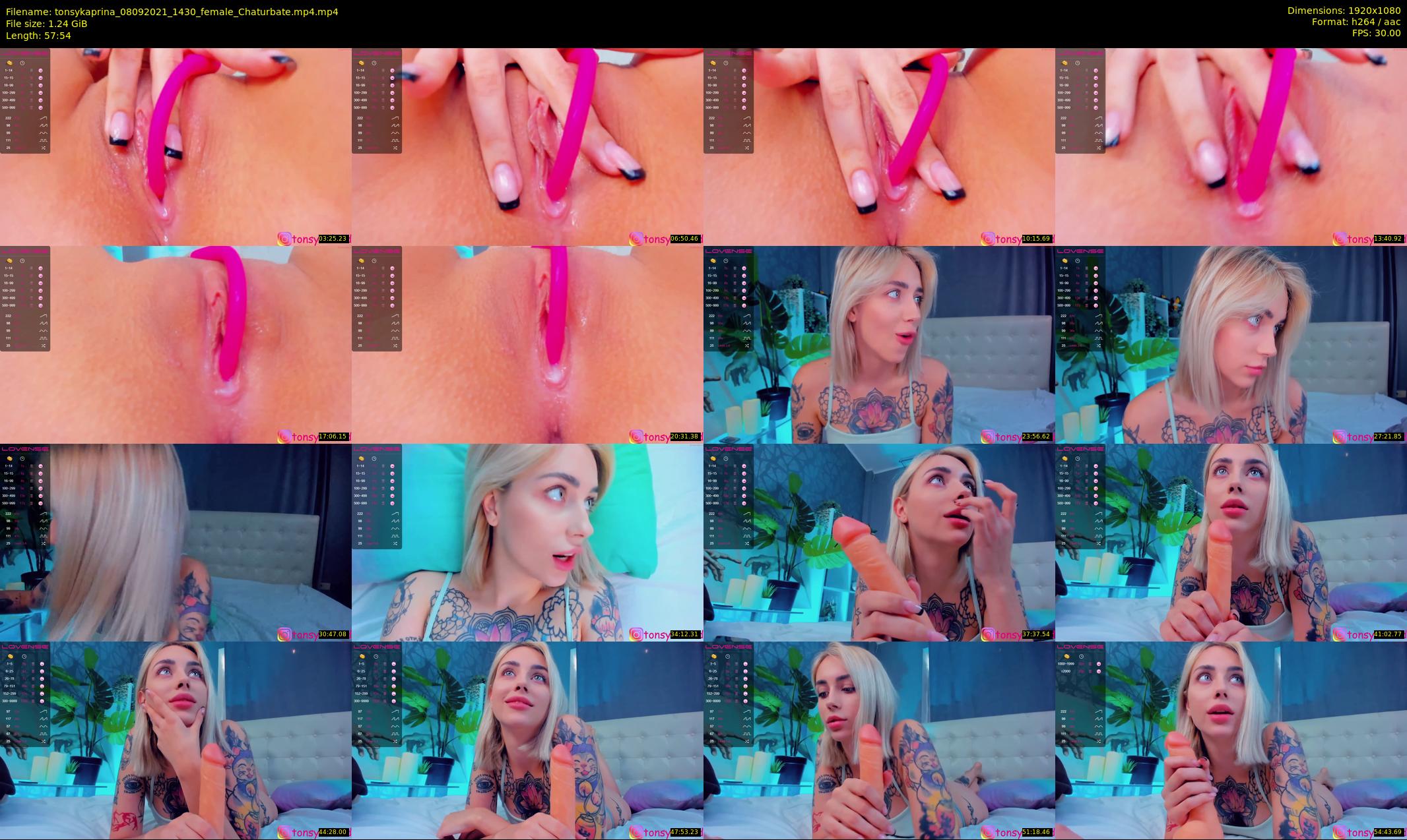 tonsykaprina — 58 minute Chaturbate couple cam show recording, 1080p, Sep 8, 2021
