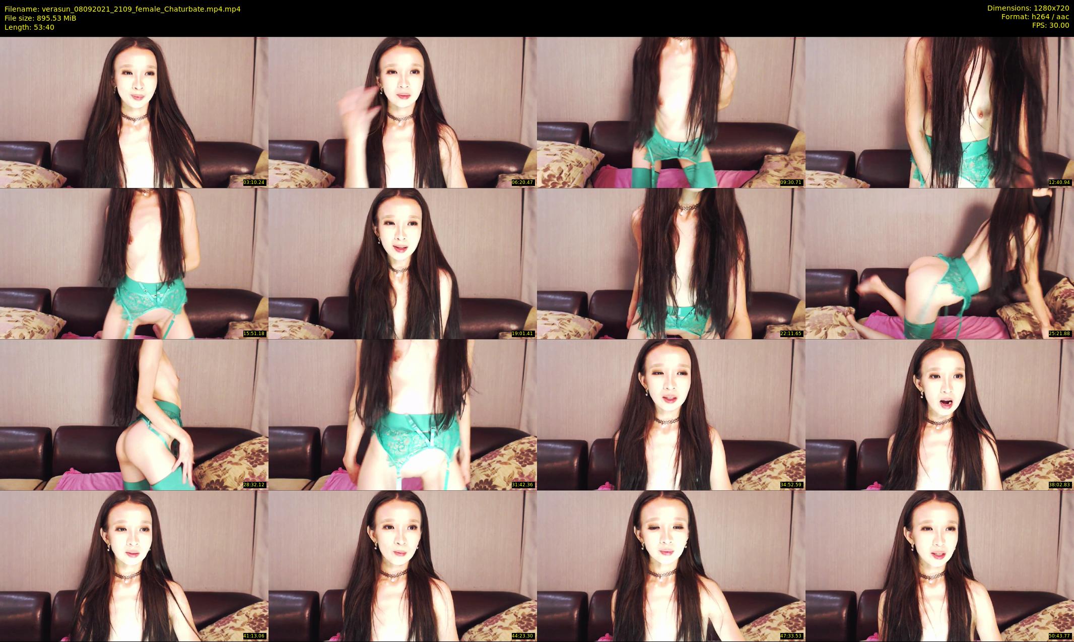 verasun — 54 minute Chaturbate female cam show recording, 720p, Sep 8, 2021