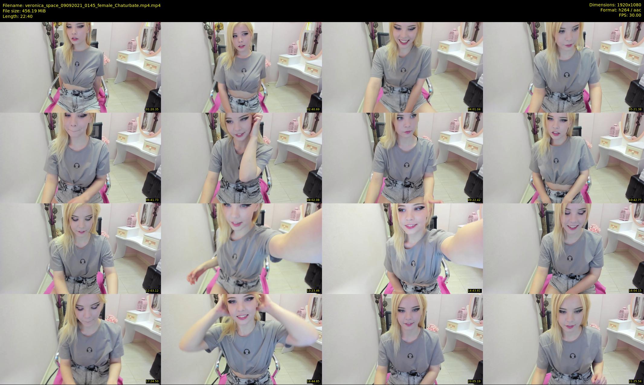 veronica_space — 23 minute Chaturbate female cam show recording, 1080p, Sep 9, 2021