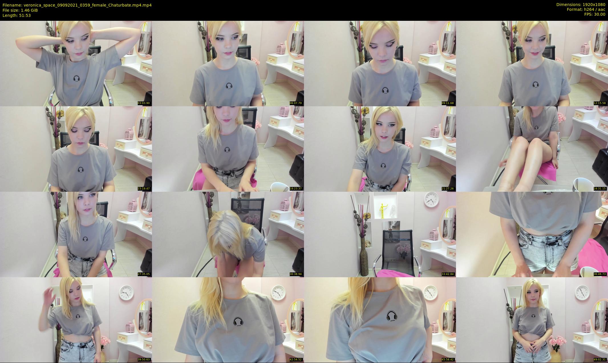 veronica_space — 52 minute Chaturbate female cam show recording, 1080p, Sep 9, 2021