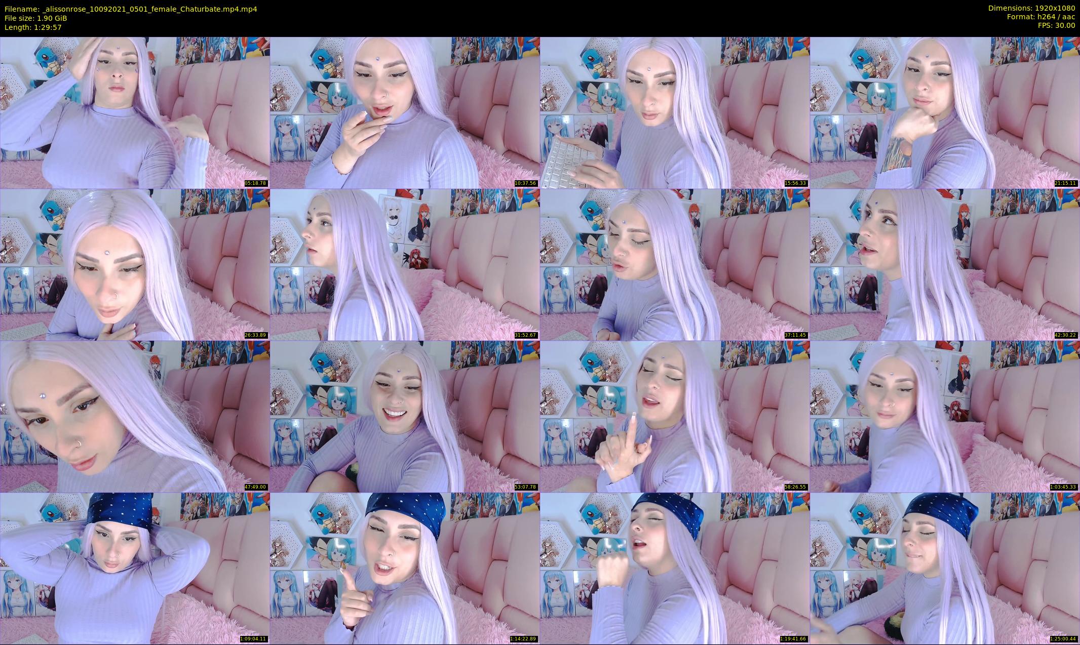 _alissonrose — 90 minute Chaturbate female cam show recording, 1080p, Sep 10, 2021