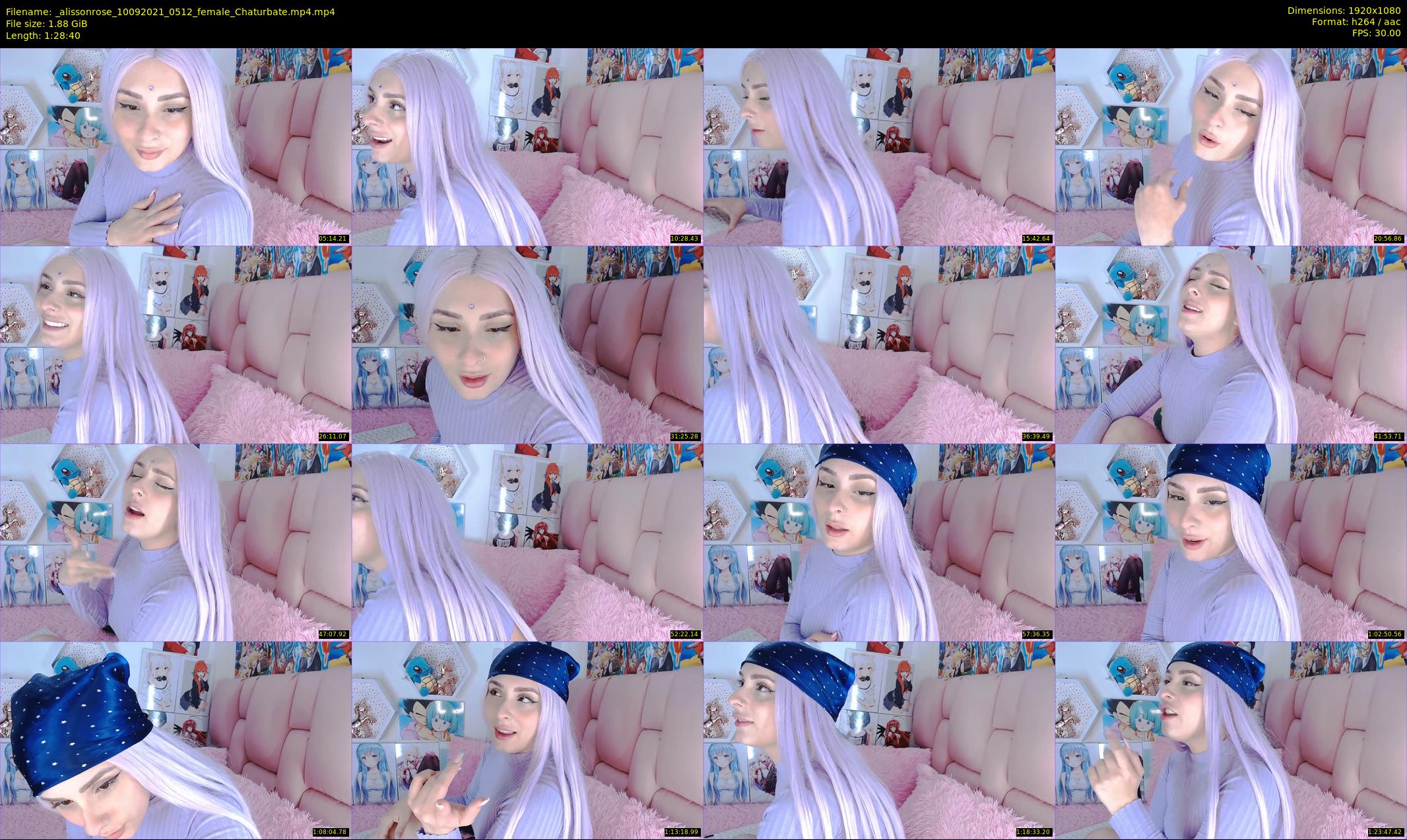 _alissonrose — 89 minute Chaturbate female cam show recording, 1080p, Sep 10, 2021