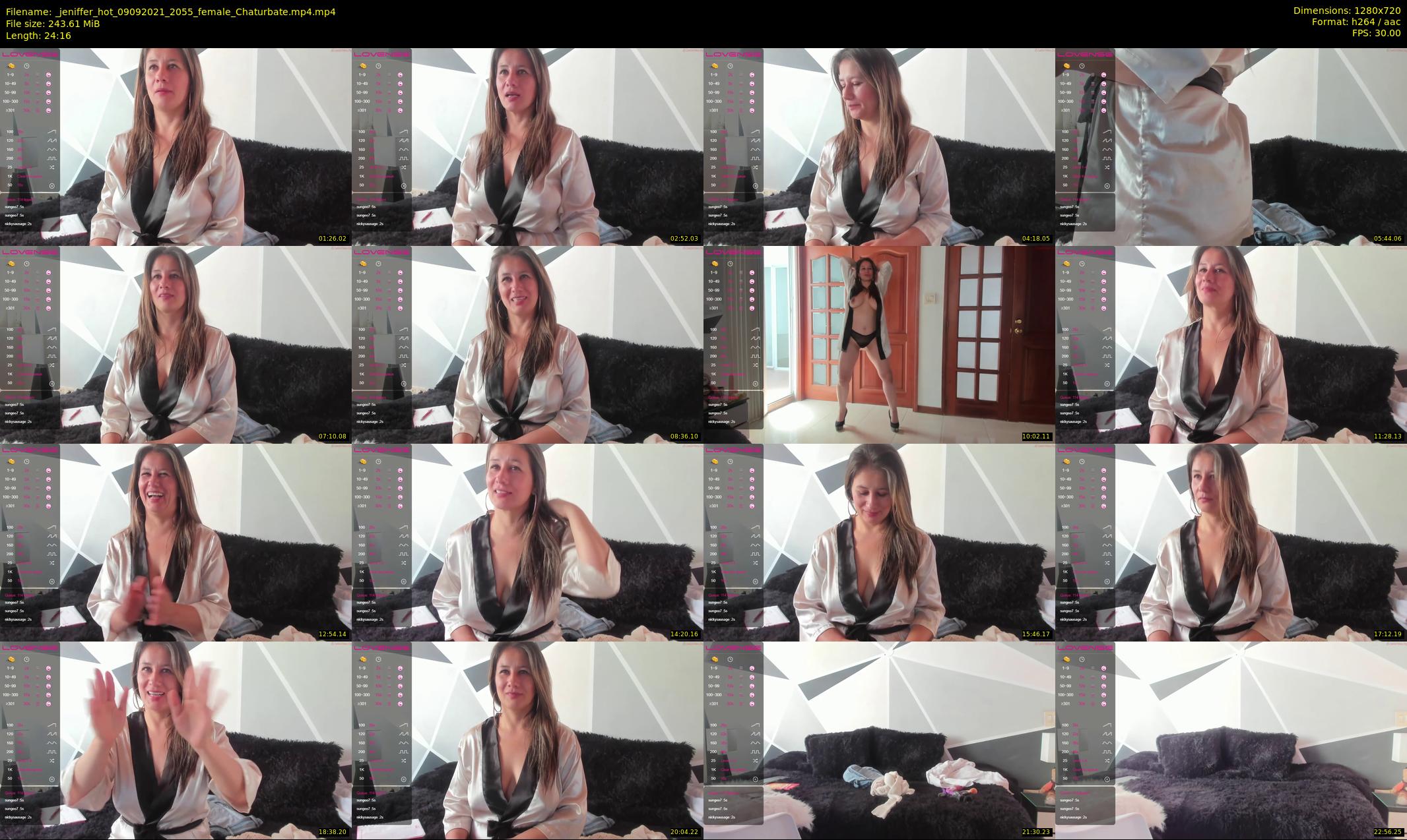 _jeniffer_hot — 25 minute Chaturbate female cam show recording, 720p, Sep 9, 2021