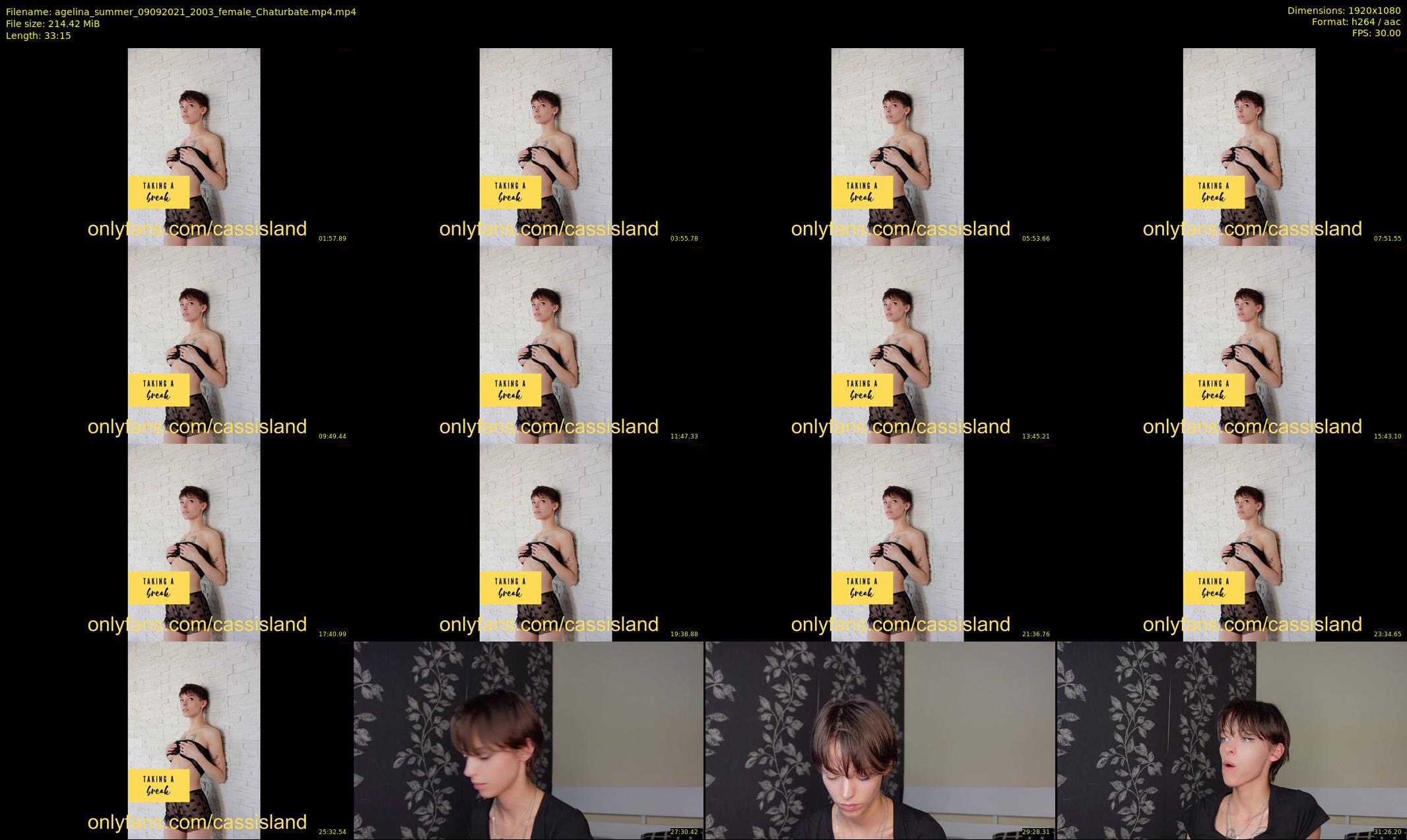 agelina_summer — 34 minute Chaturbate female cam show recording, 1080p, Sep 9, 2021