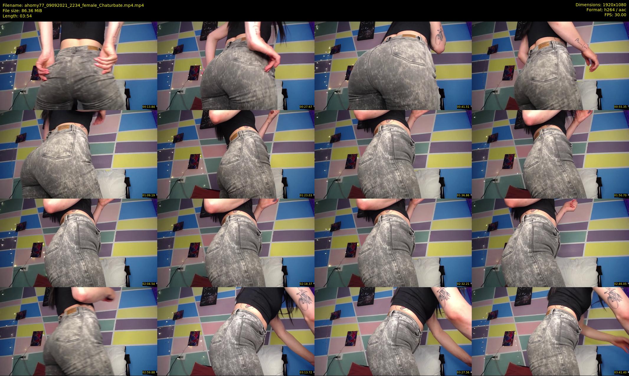 ahomy77 — 4 minute Chaturbate female cam show recording, 1080p, Sep 9, 2021
