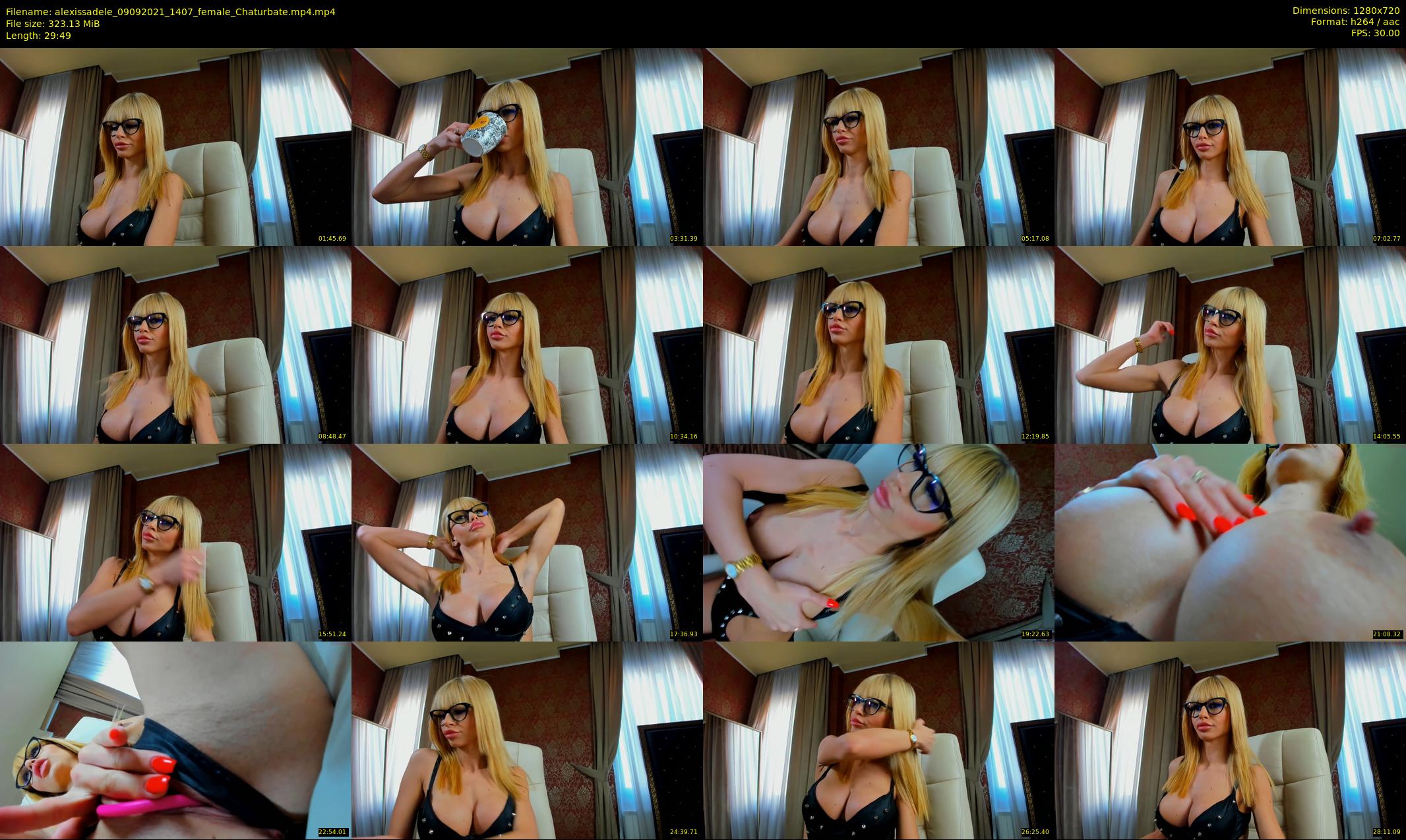 alexissadele — 30 minute Chaturbate female cam show recording, 720p, Sep 9, 2021