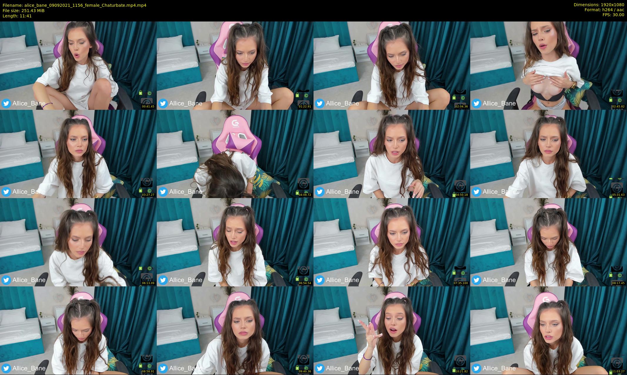 alice_bane — 12 minute Chaturbate female cam show recording, 1080p, Sep 9, 2021