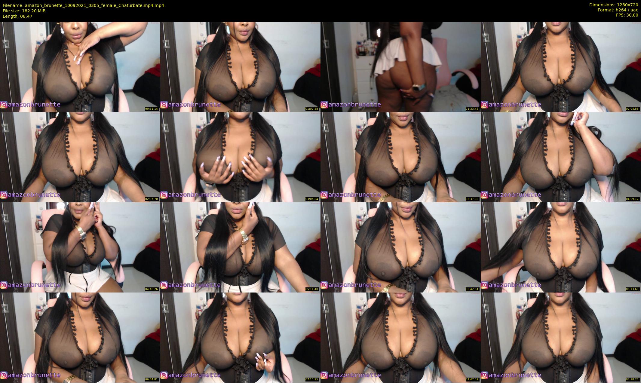 amazon_brunette — 9 minute Chaturbate female cam show recording, 720p, Sep 10, 2021