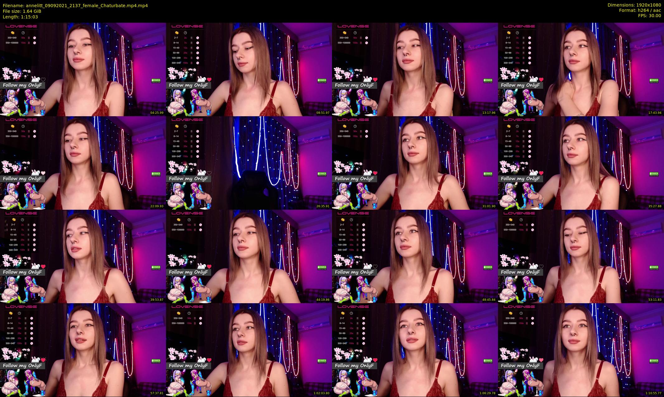 annelitt — 76 minute Chaturbate female cam show recording, 1080p, Sep 9, 2021
