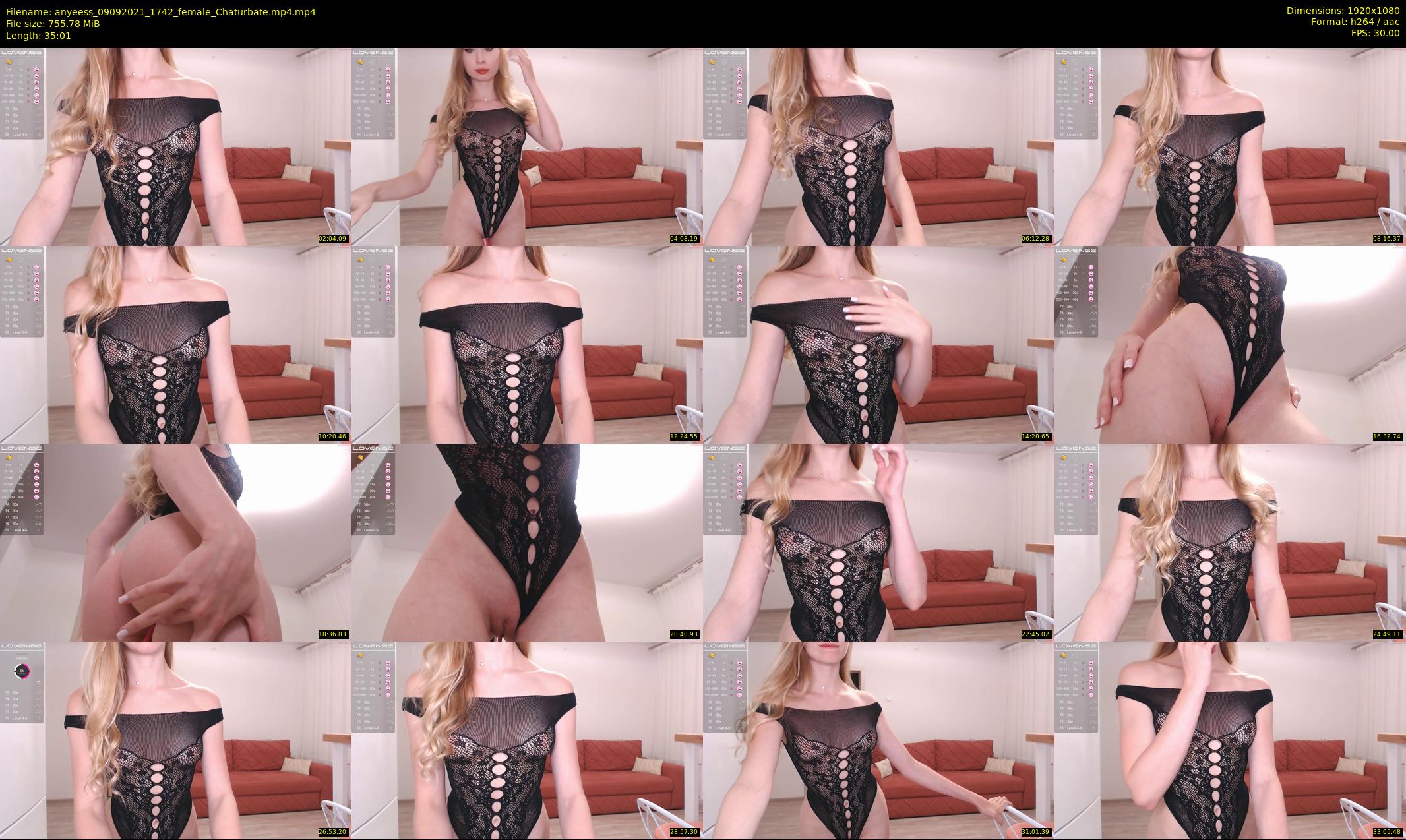 anyeess — 36 minute Chaturbate female cam show recording, 1080p, Sep 9, 2021