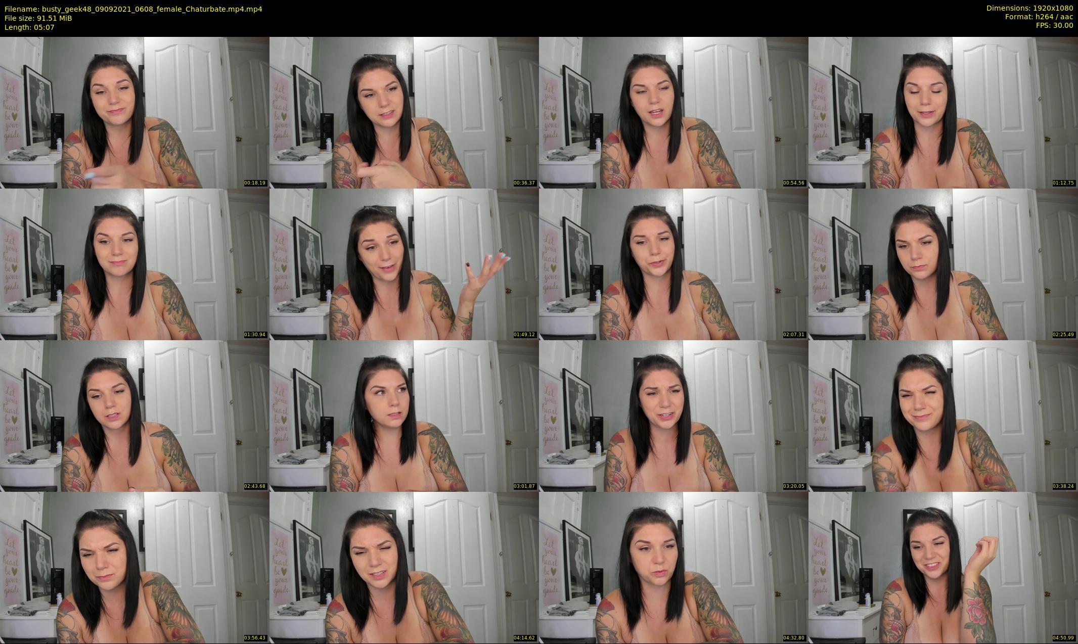 busty_geek48 — 6 minute Chaturbate female cam show recording, 1080p, Sep 9, 2021